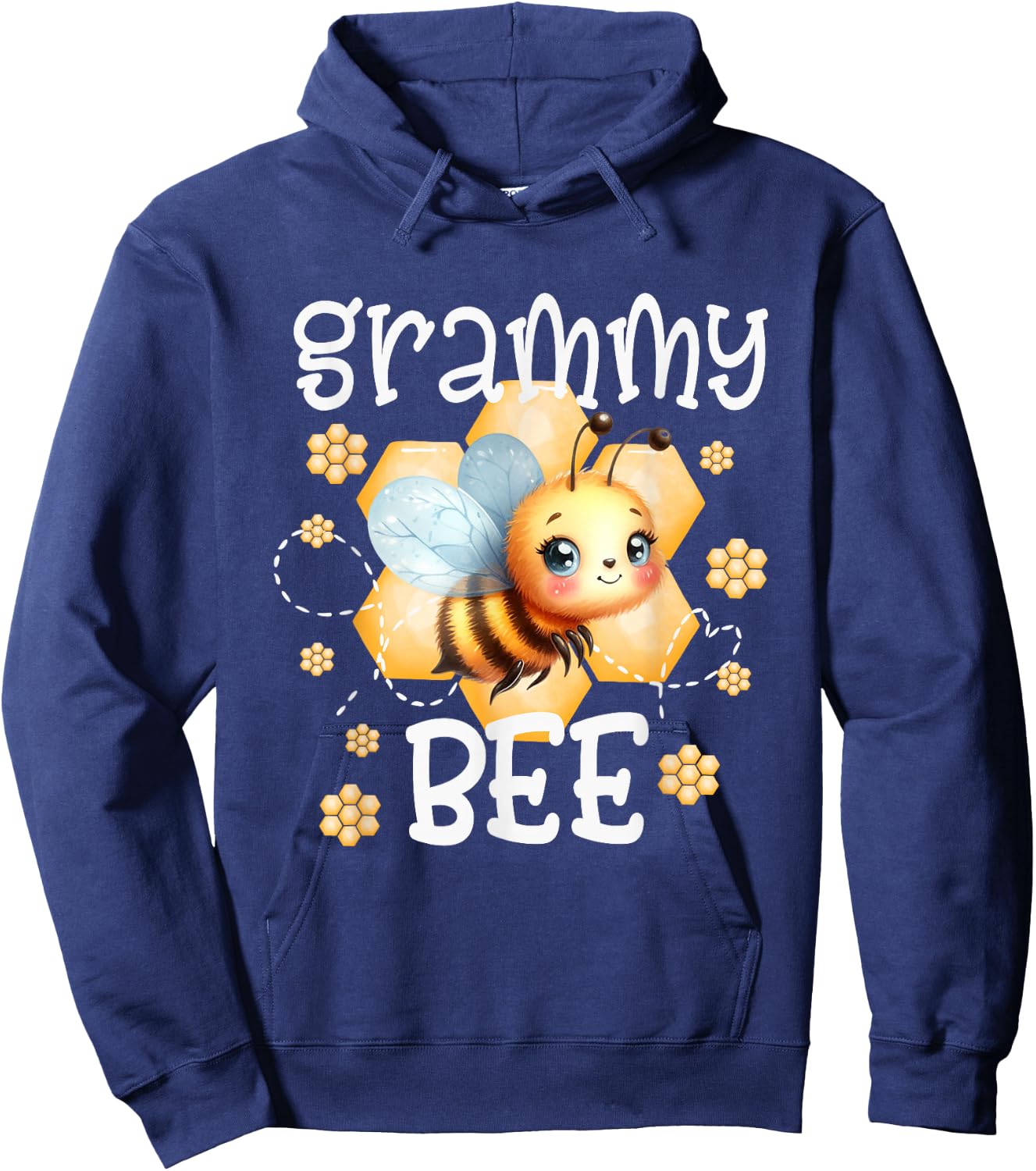 Bee Day Family Matching Birthday Party Shirt Grammy Hoodie - Hoodie | Navy