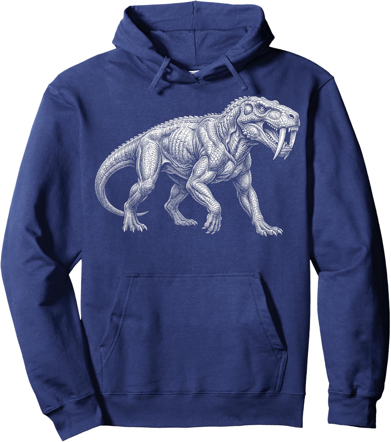 Gorgonopsid Skeleton Permian Predator Synapsid Fossil Hoodie - Hoodie | Navy
