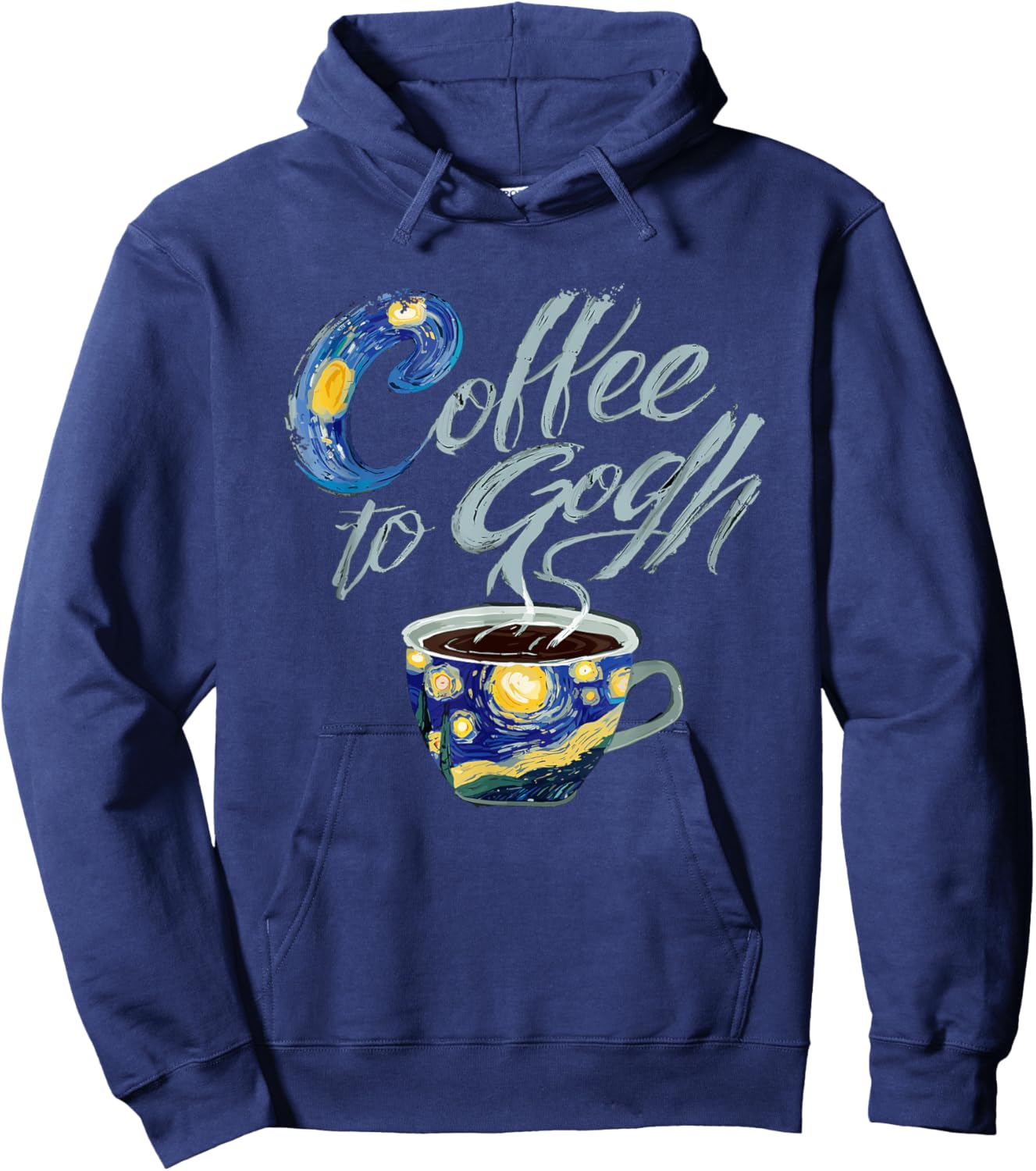 Coffee to gogh Hoodie - Hoodie | Navy