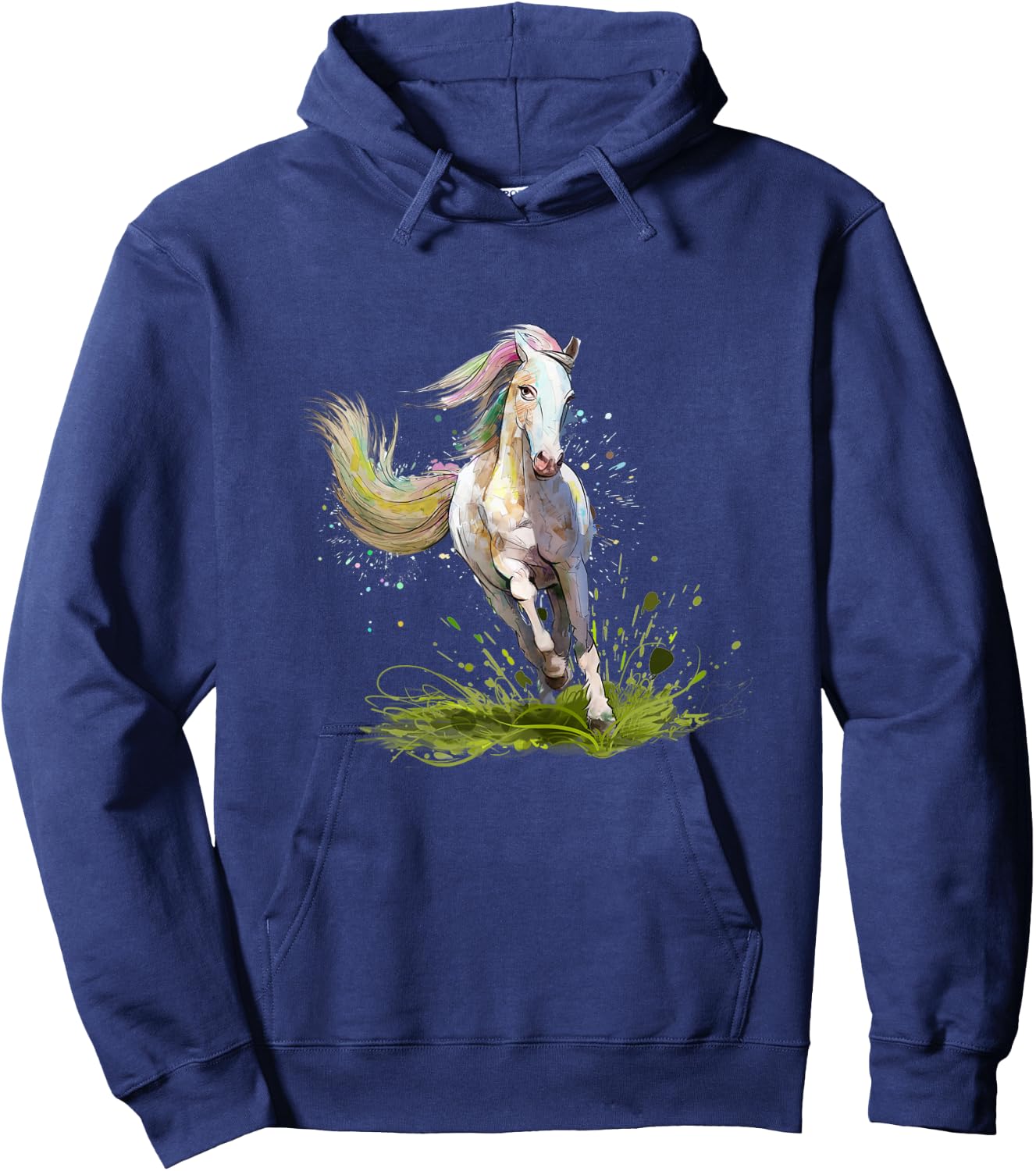 Horse Shirt Girl Gifts Horse Woman Equestrian Rider , Black Hoodie - Hoodie | Navy