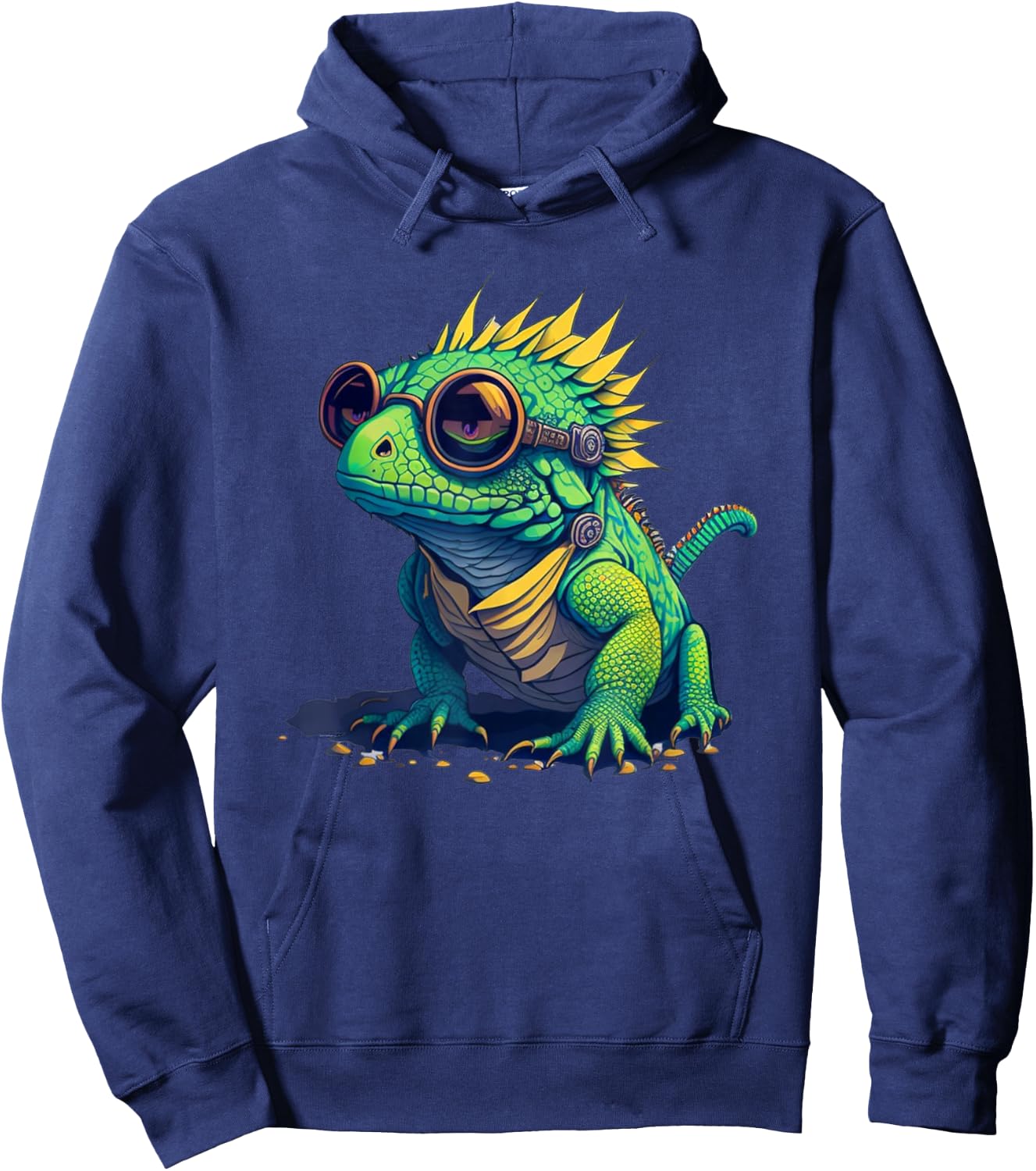 Exotic Iguana Herpetology Apparel Women's Chameleon Sunglasses , Black, Small Hoodie - Hoodie | Navy