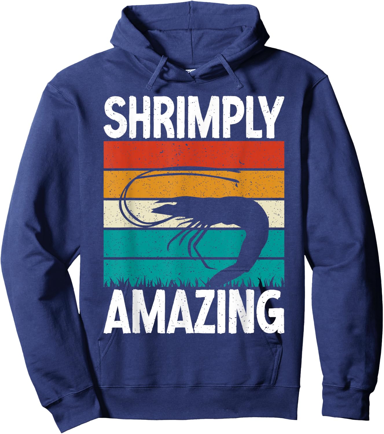 Shrimply Amazing Shrimp Lover Hoodie - Hoodie | Navy