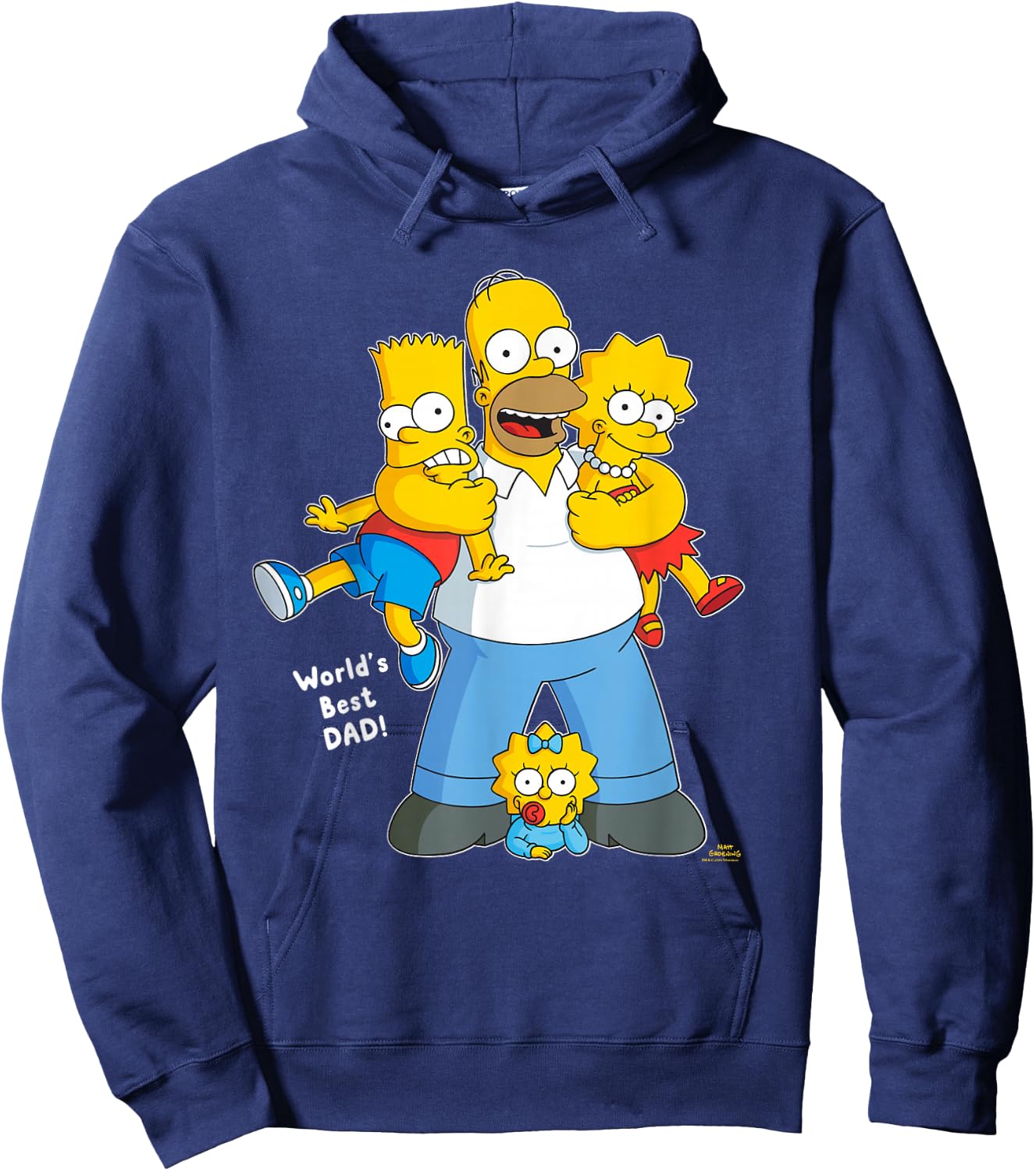 The Simpsons Homer Simpson World's Best Dad Father's Day Hoodie - Hoodie | Navy