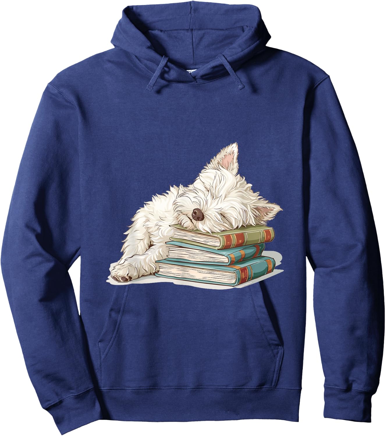 West Highland White Terrier Books Dog Breed Westie Women Girls Kids Hoodie - Hoodie | Navy