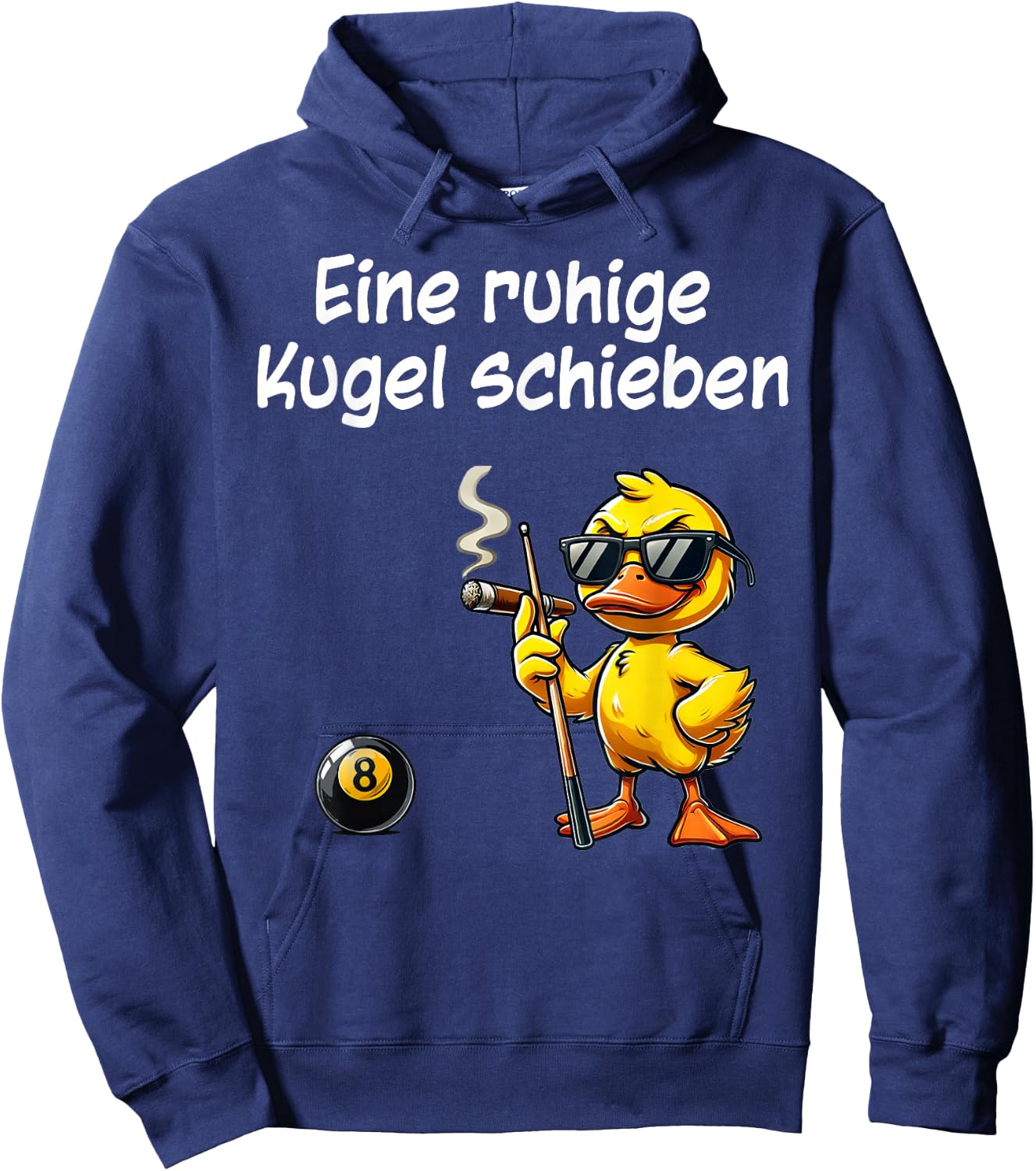 A Quiet Ball Pushing Funny Saying Snooker Billiard , black Hoodie - Hoodie | Navy