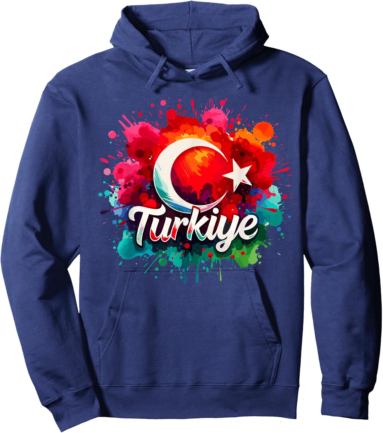 Turkey Flag Turkiye Hoodie - Hoodie | Navy