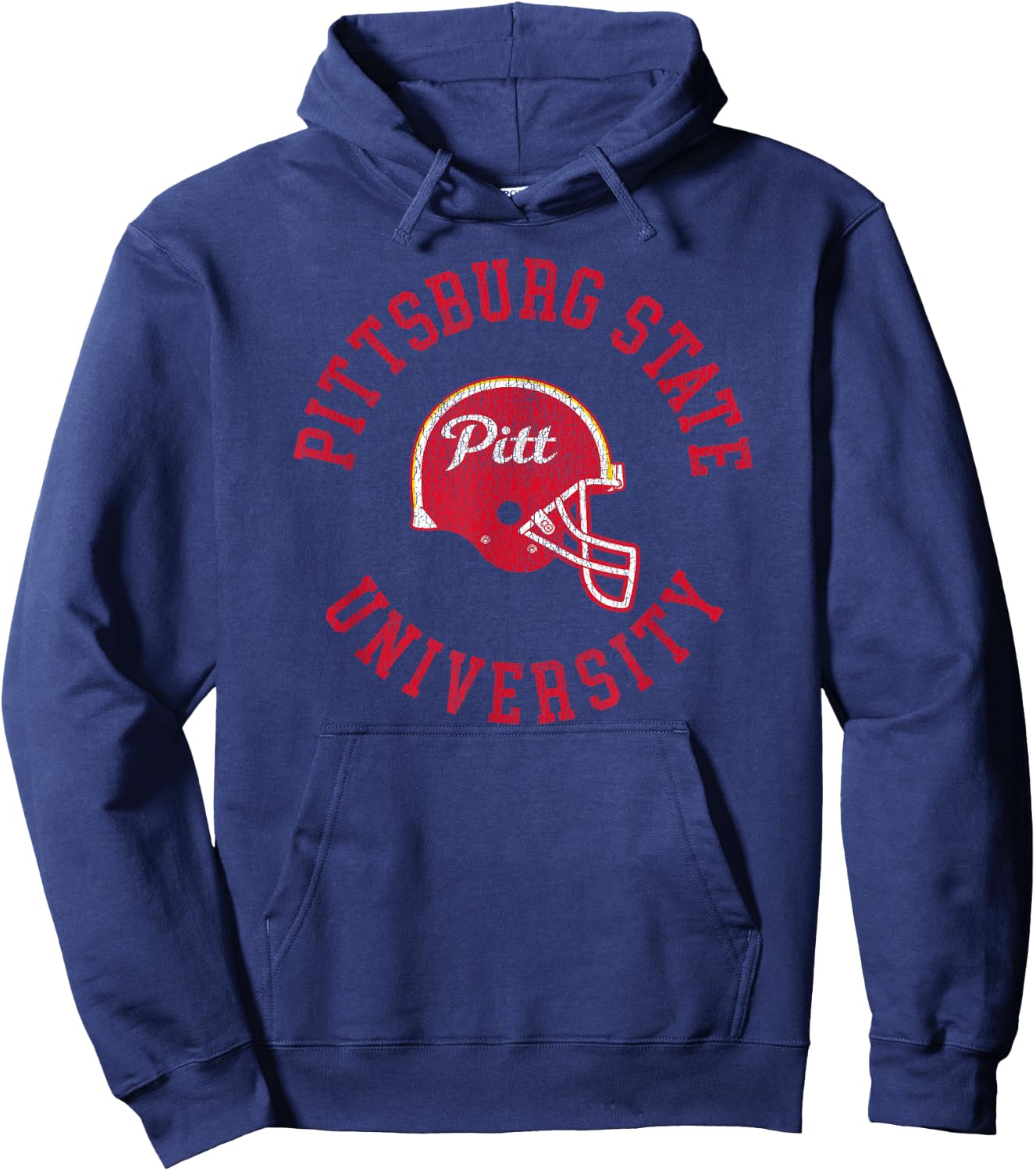 Vintage Pitt State Gorillas Football Retro Helmet Hoodie - Hoodie | Navy