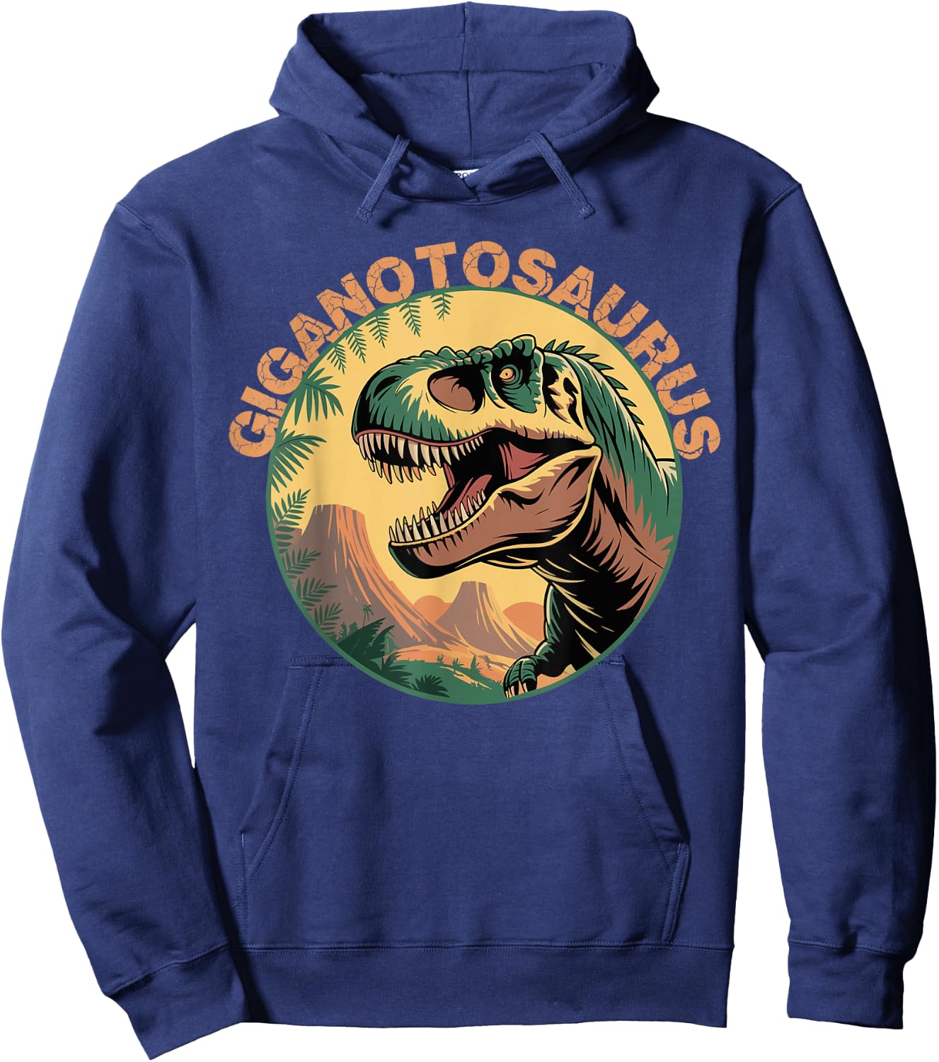 Gigantosaurus Vintage Badge Retro Design Hoodie - Hoodie | Navy