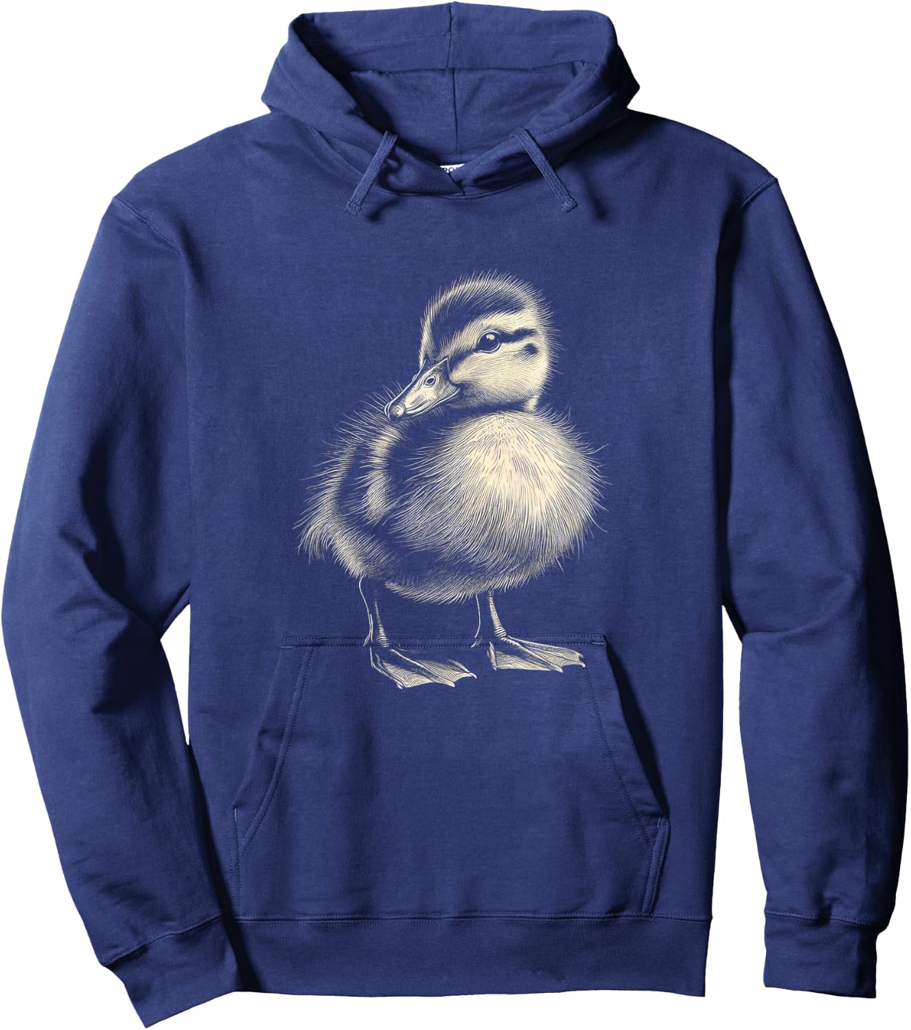 Cute Baby Duck Graphic Duckling Art Design Hoodie - Hoodie | Navy