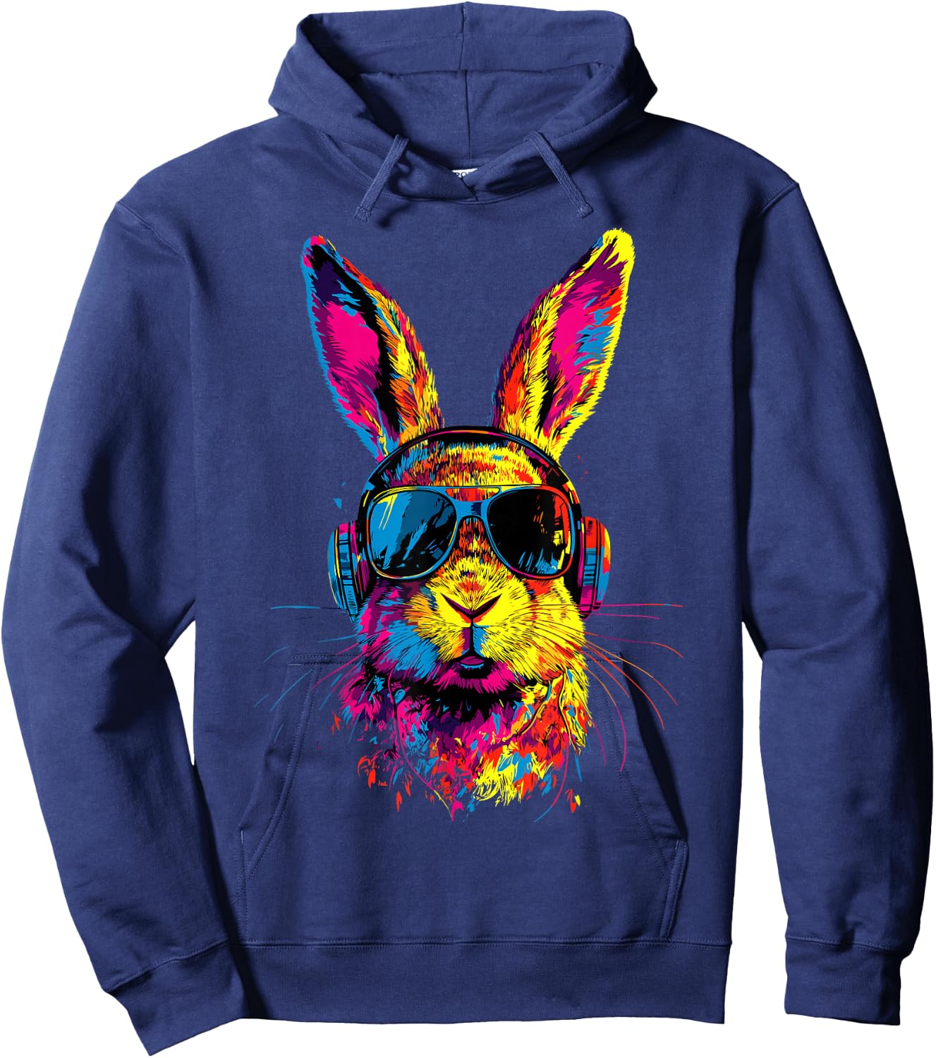 Lapin avec Lunettes de Soleil Lapin des Champs Doux Lapins Hoodie - Hoodie | Navy