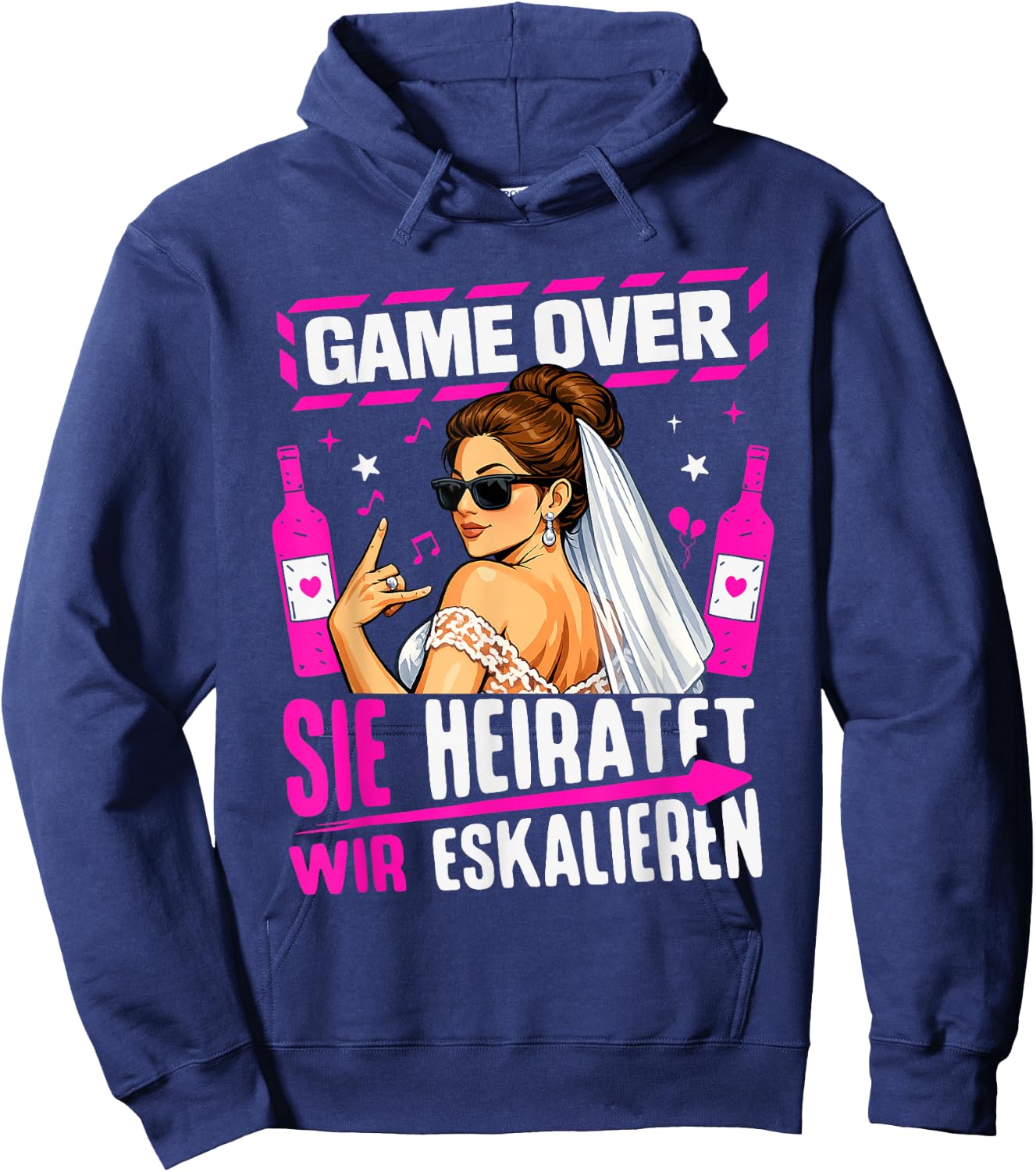 JGA Frauen Junggesellenabschied Team Braut Poltern Hoodie - Hoodie | Navy