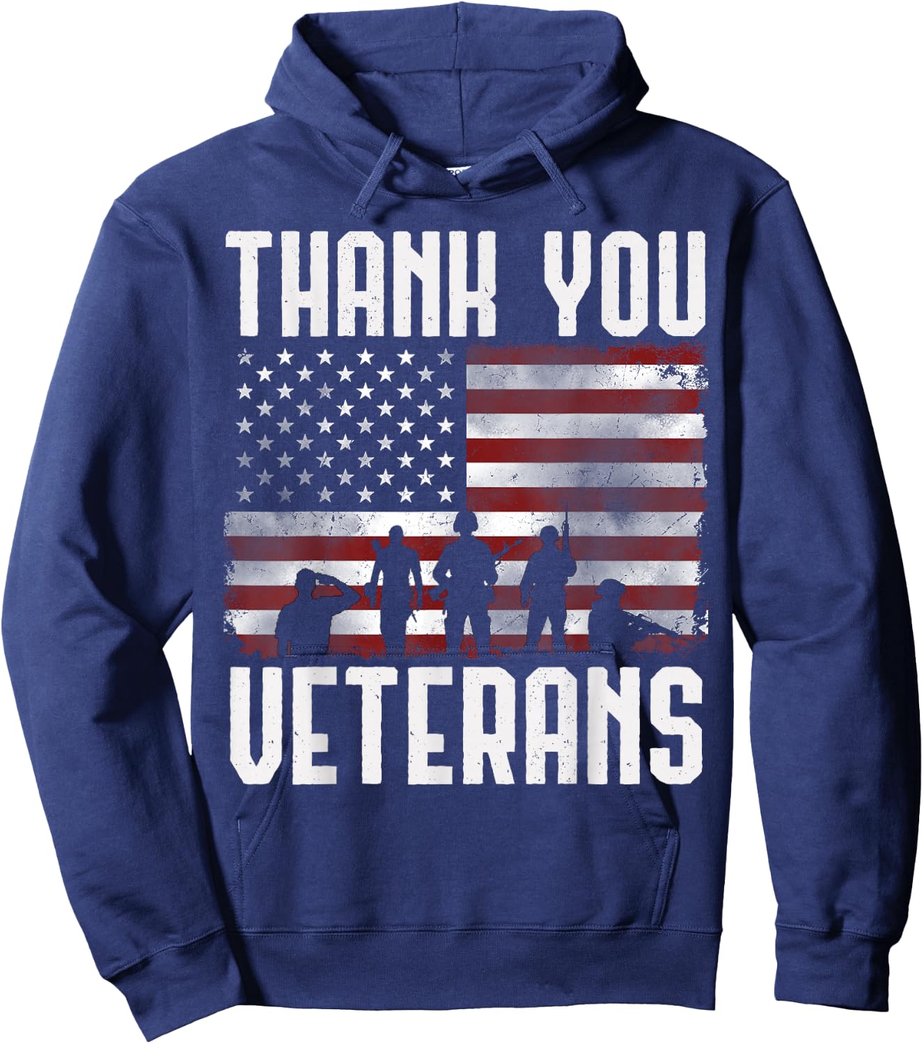 Veterans Day Gifts Thank You Veterans Proud Hoodie - Hoodie | Navy
