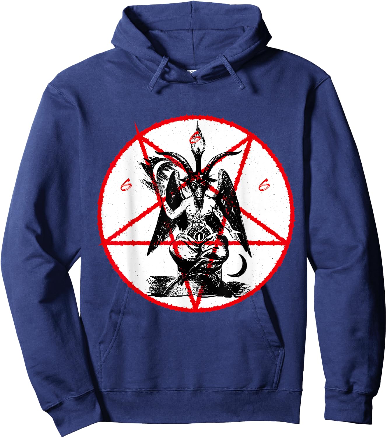 Dark Goat Baphomet - Satanic Lucifer Beelzebub Shirt Hoodie - Hoodie | Navy