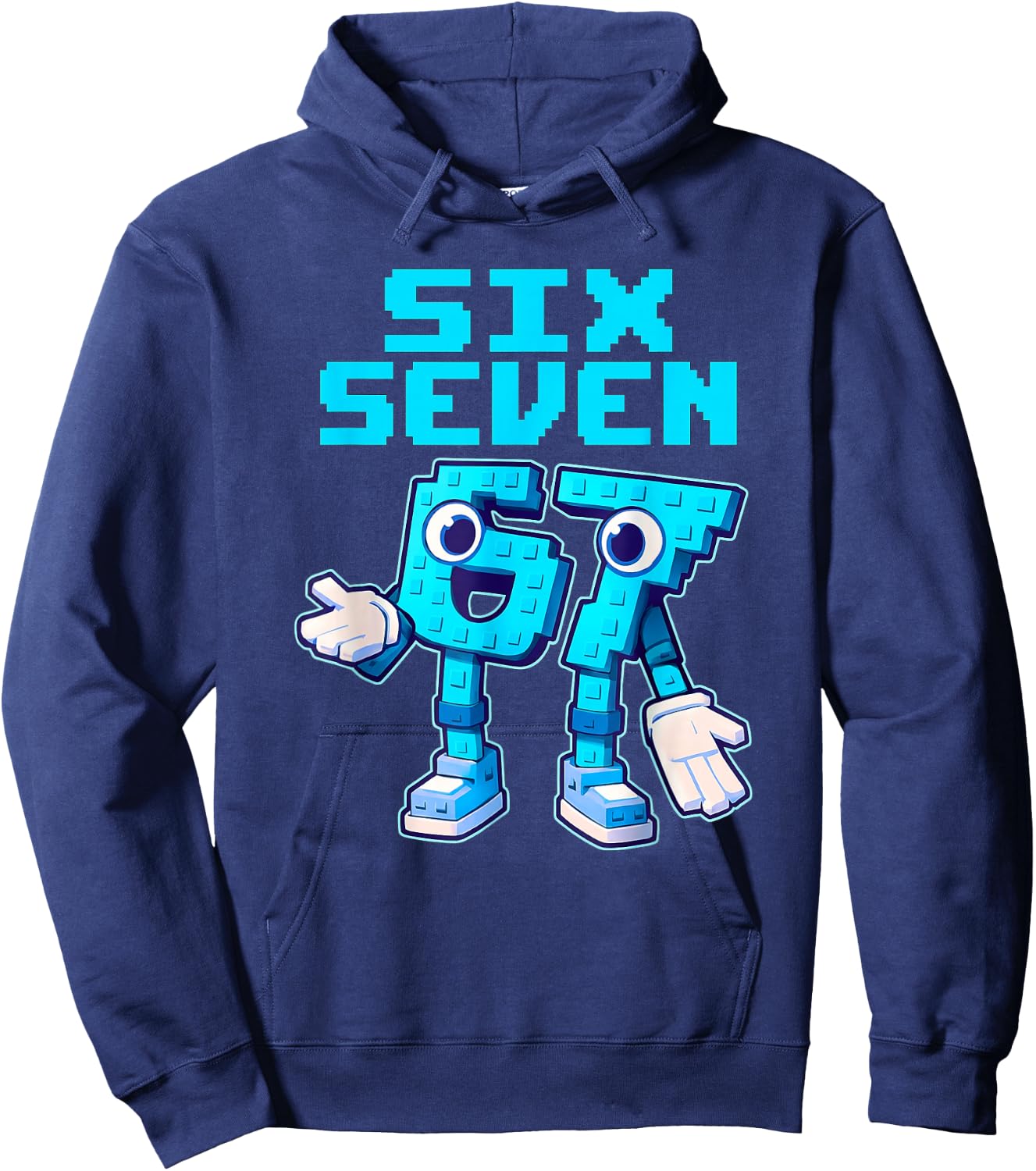 Kinder Meme 67 Six Seven 6 7 Hoodie - Hoodie | Navy