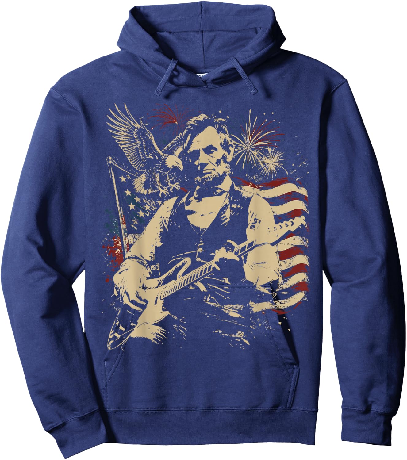 250 Anniversary USA 4th of July Patriotic Men 250 American Hoodie - Hoodie | Navy