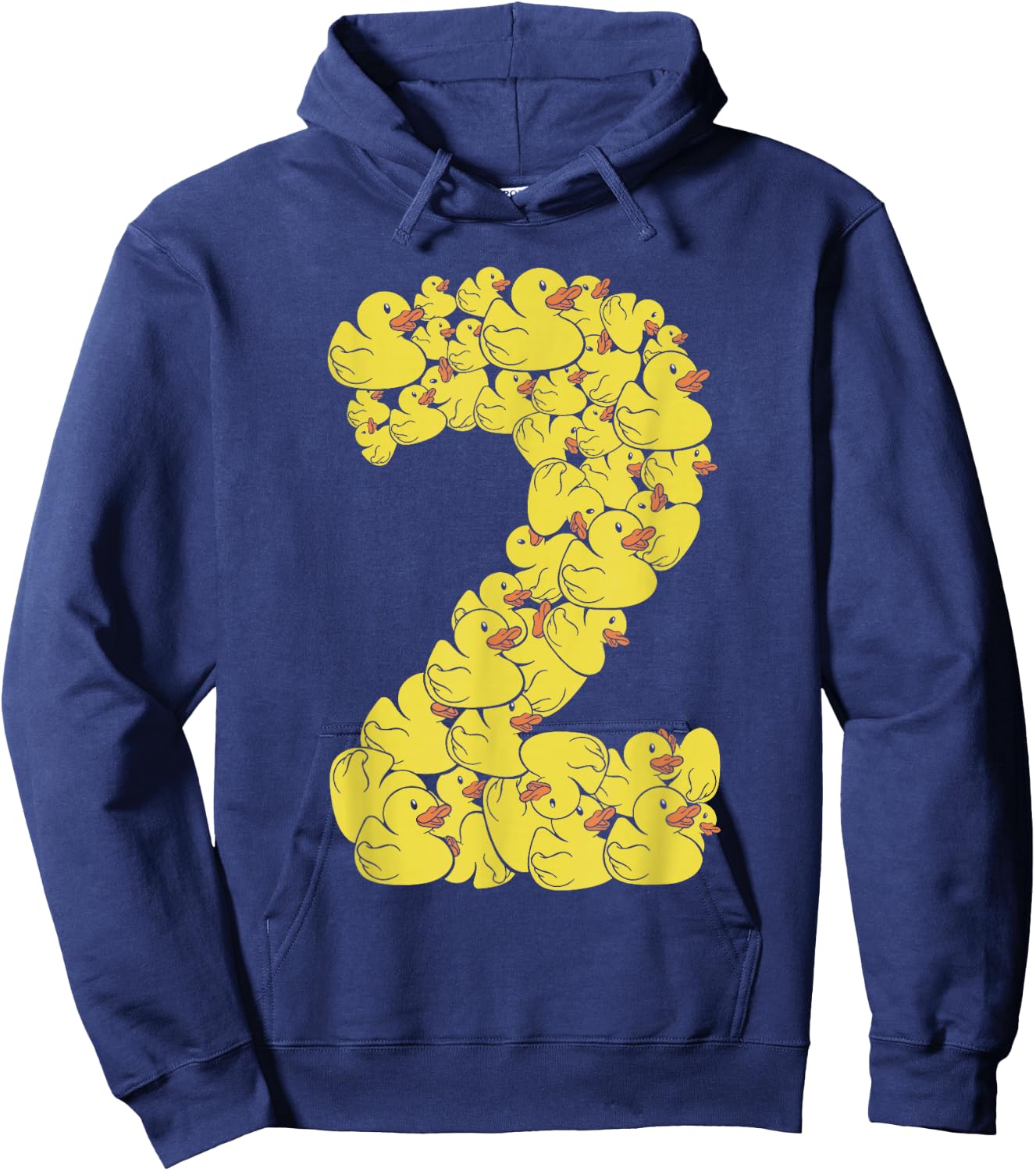 Rubber Ducky 2 Year Old Quack Birthday Rubber Duck Hoodie - Hoodie | Navy
