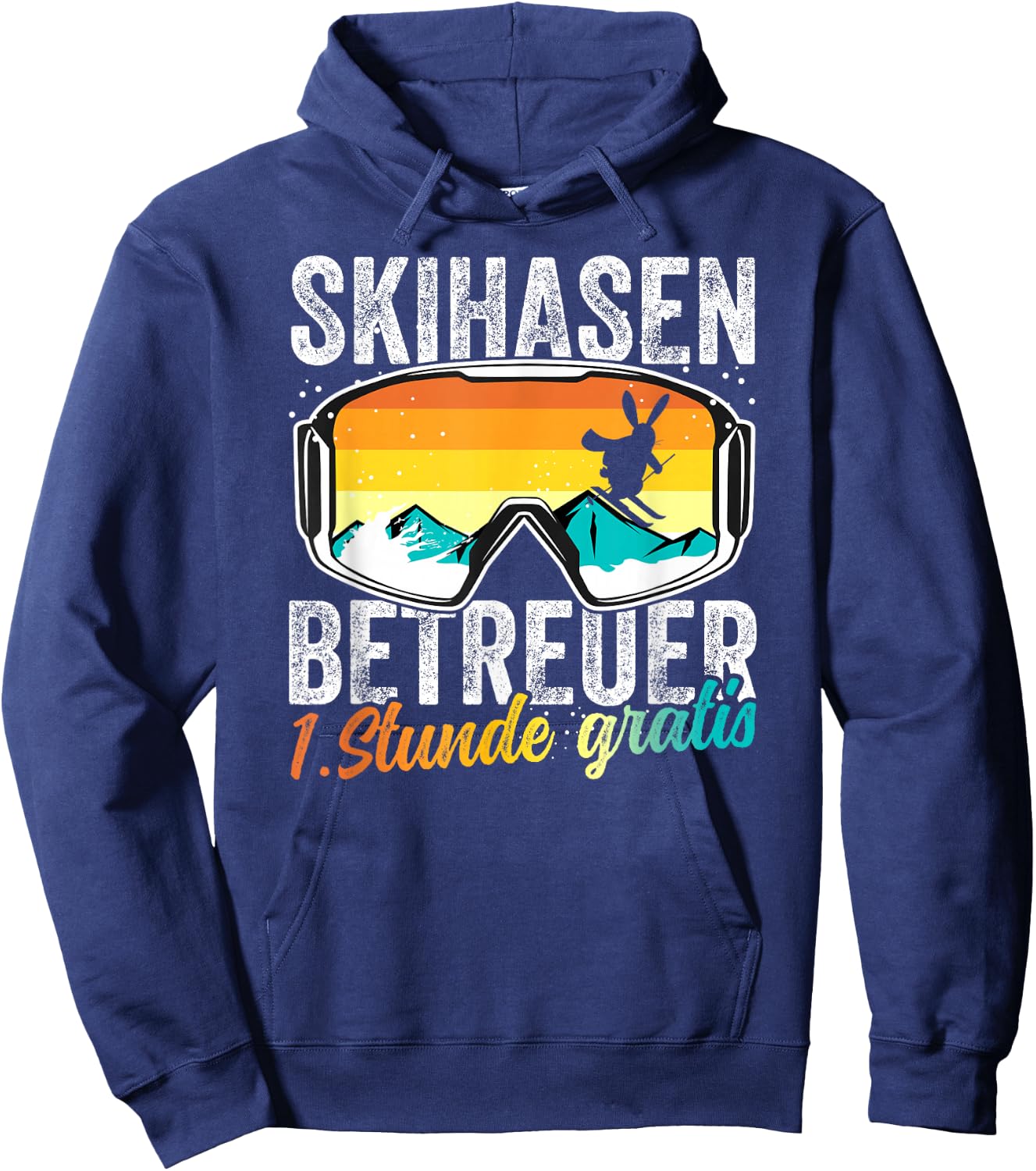 Ski Bunny Caregiver Ski Holiday Ski Instructor Apres Ski Party , black Hoodie - Hoodie | Navy
