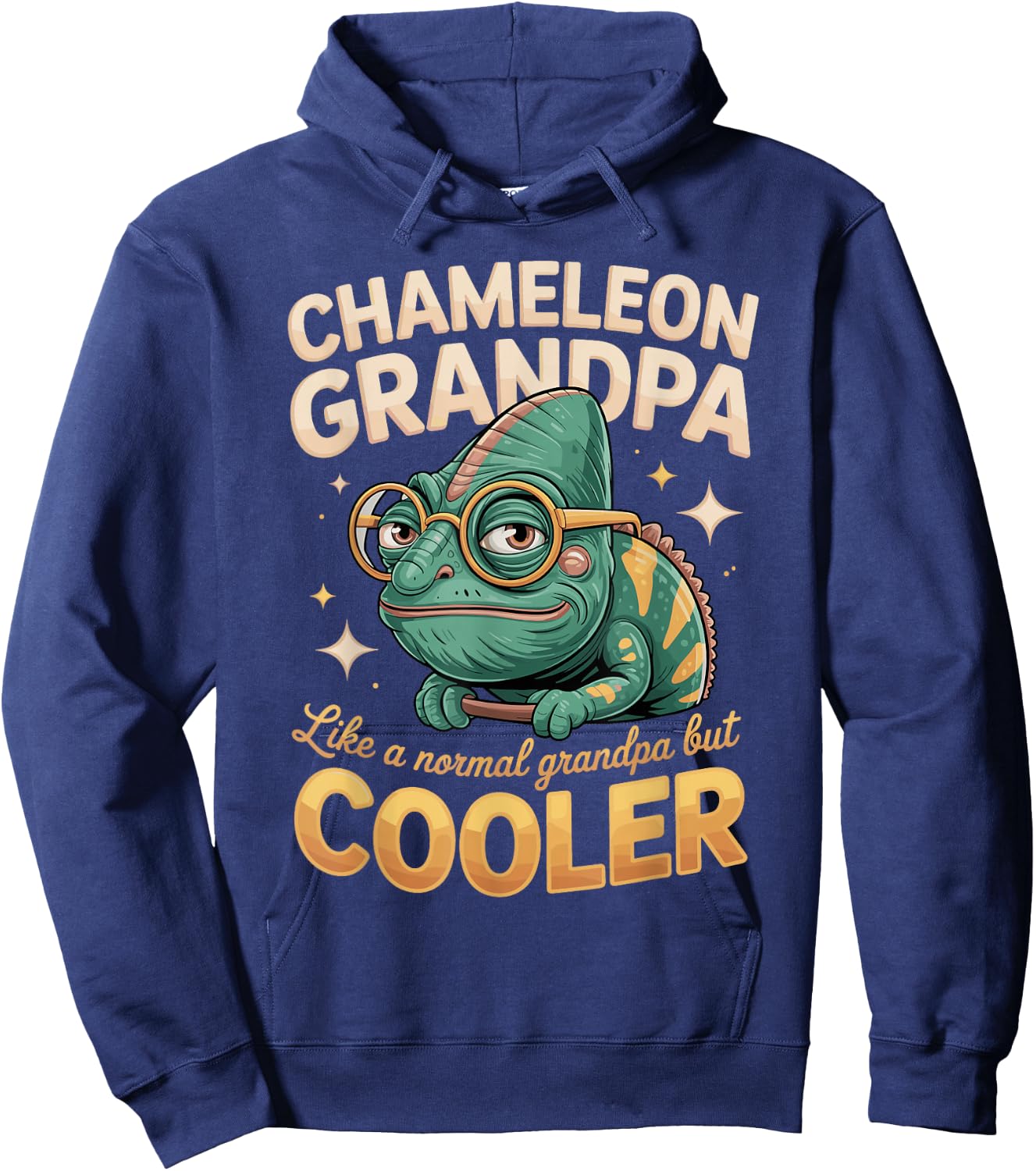 Chameleon Grandpa Like A Normal Grandpa But Cooler Hoodie - Hoodie | Navy