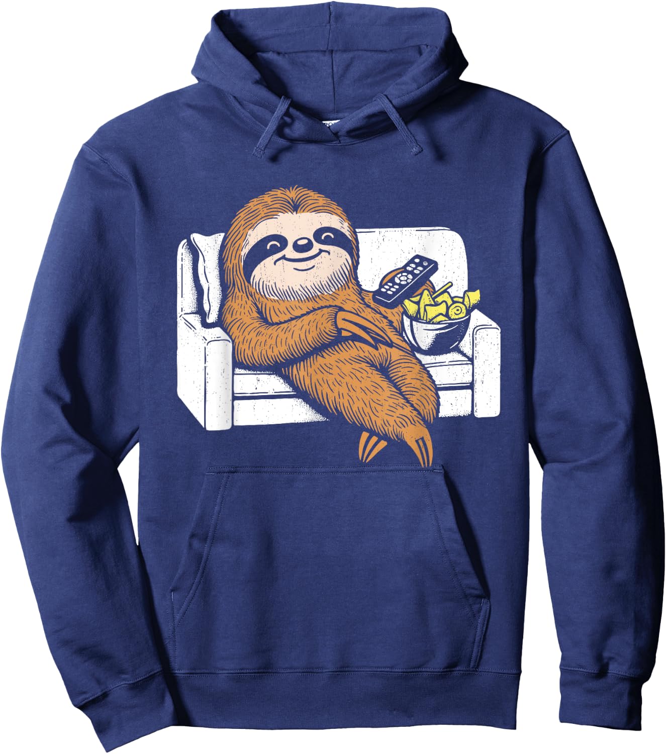Lazy Lazy Watching TV Funny Lazy Animal Lover Humor , Black, S Hoodie - Hoodie | Navy