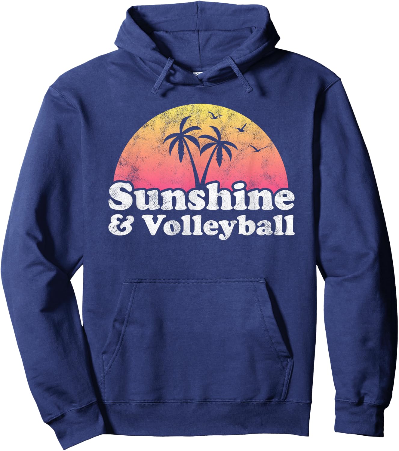 Sunshine and Volleyball Hoodie - Hoodie | Navy