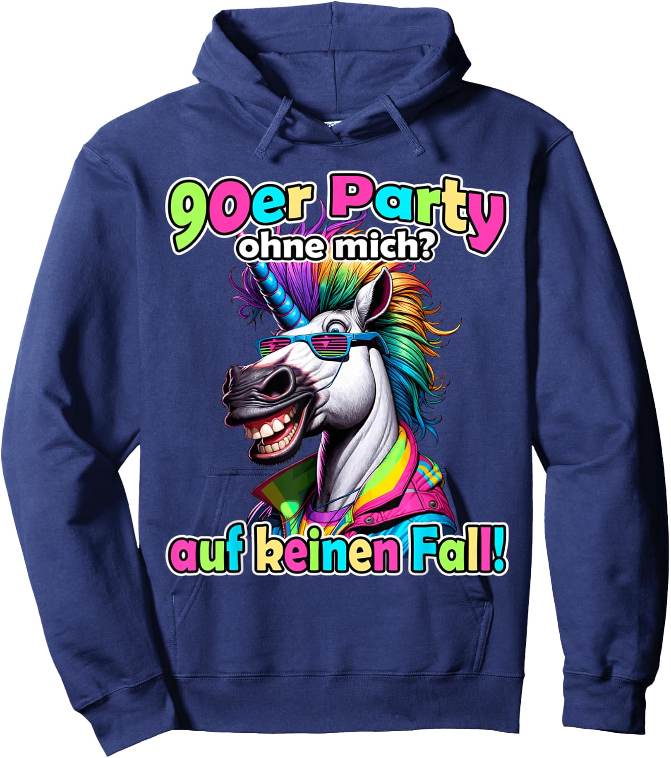 90s Outfit, Men's Themed Party, 90s Outfit, Women's , black Hoodie - Hoodie | Navy