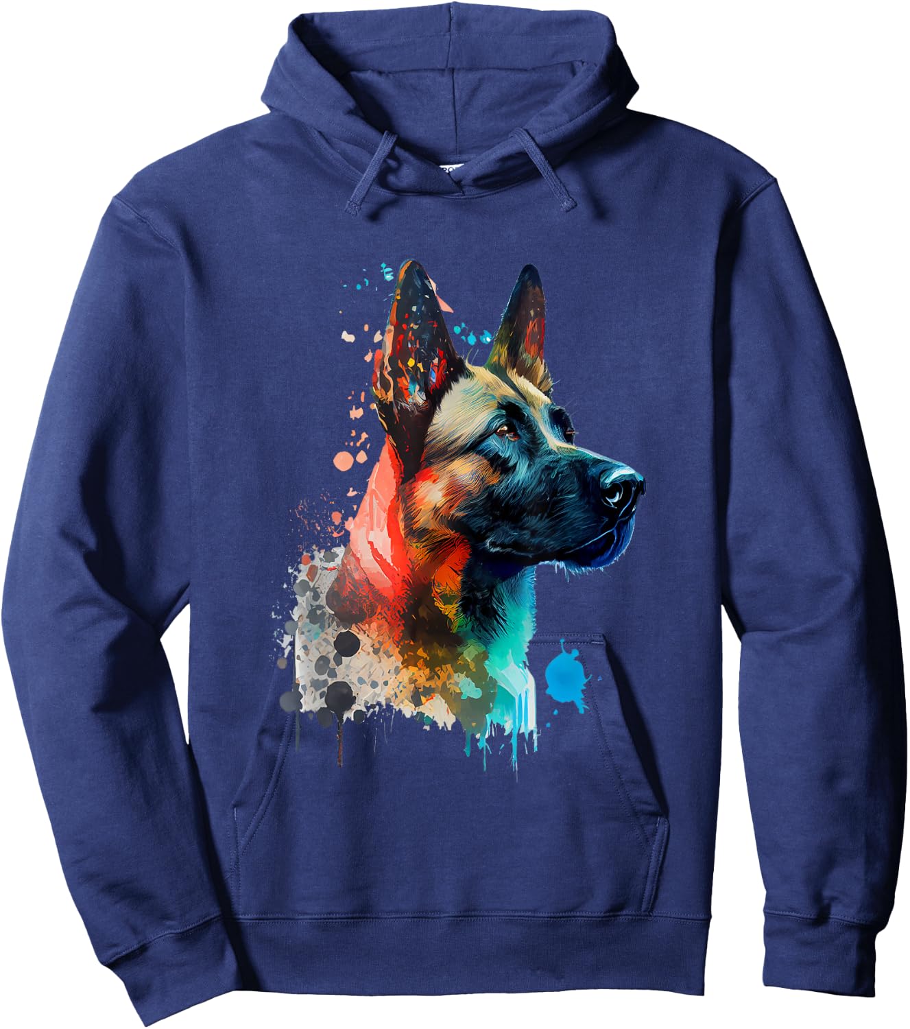 Malinois Belgischer Schäferhund Gassi Gehen Hundebesitzer Hoodie - Hoodie | Navy