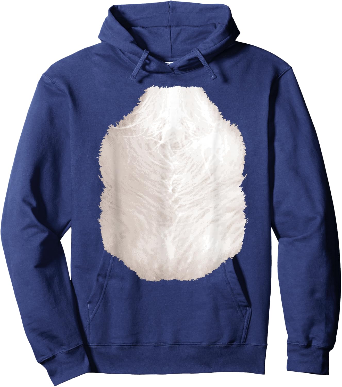 Cute Panda Chest Hair Halloween Costume Hairy Belly Picture Hoodie - Hoodie | Navy