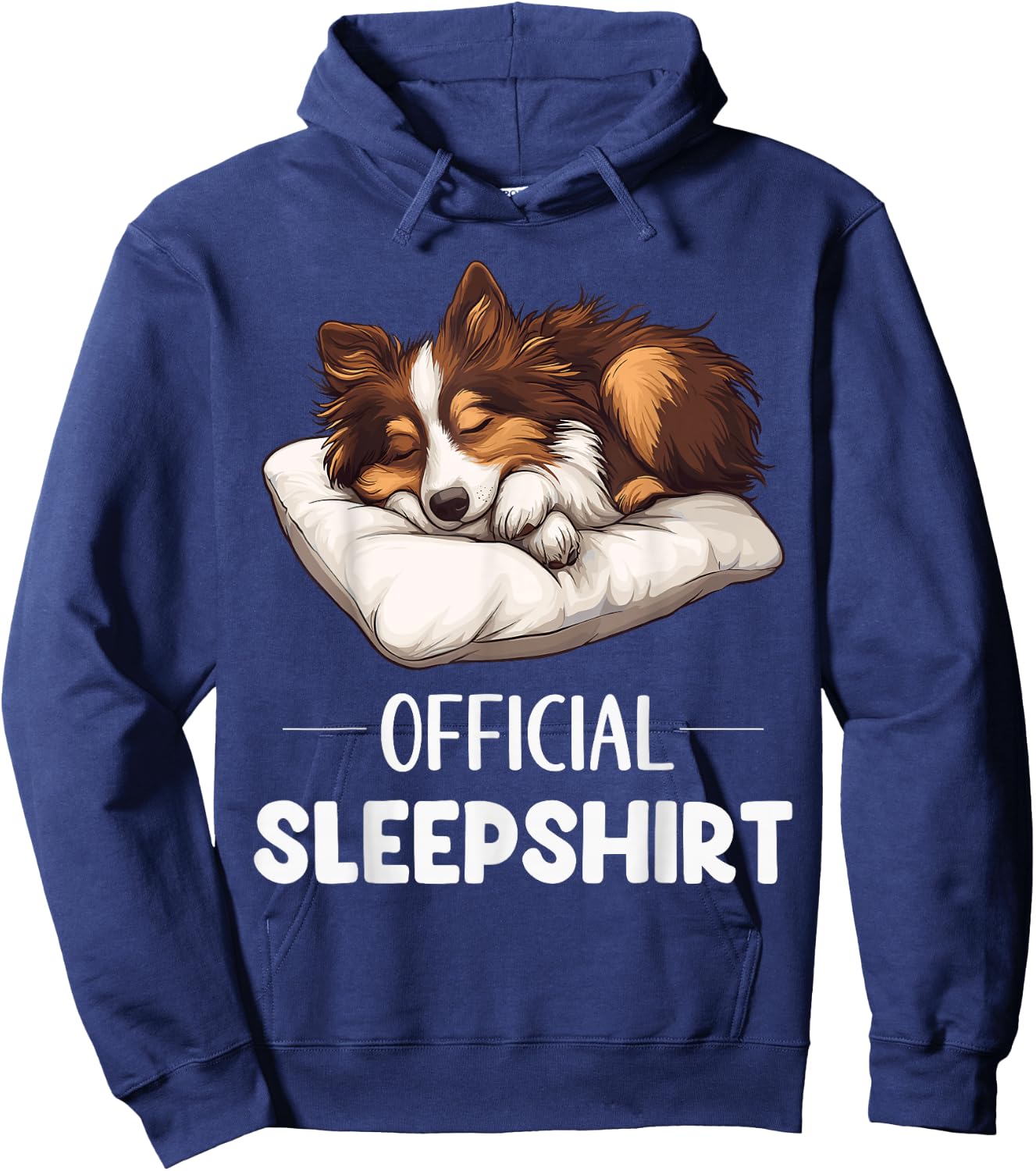 Official Sheltie Sleepshirt Cute Dog Lover Pyjamas Sleepwear Hoodie - Hoodie | Navy