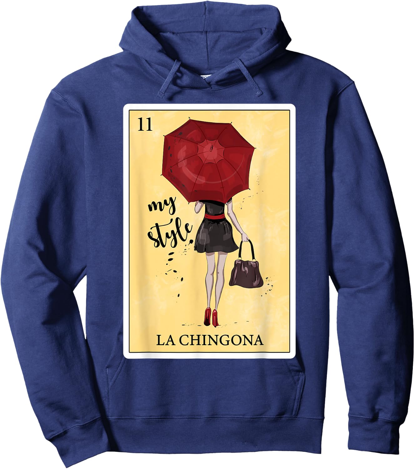 Funny Gifts Spanish-Mexican Bingo - La Chingona Hoodie - Hoodie | Navy
