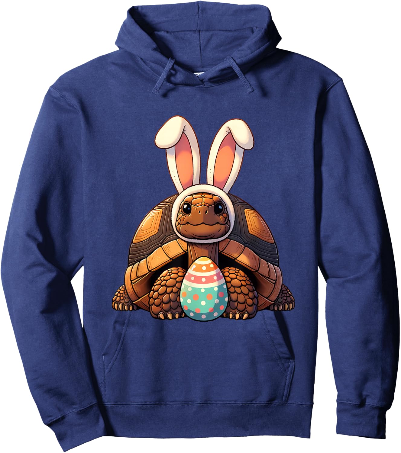Funny Easter Tortoise Lovers Egg Eggs Bunny Rabbit Funny Hoodie - Hoodie | Navy