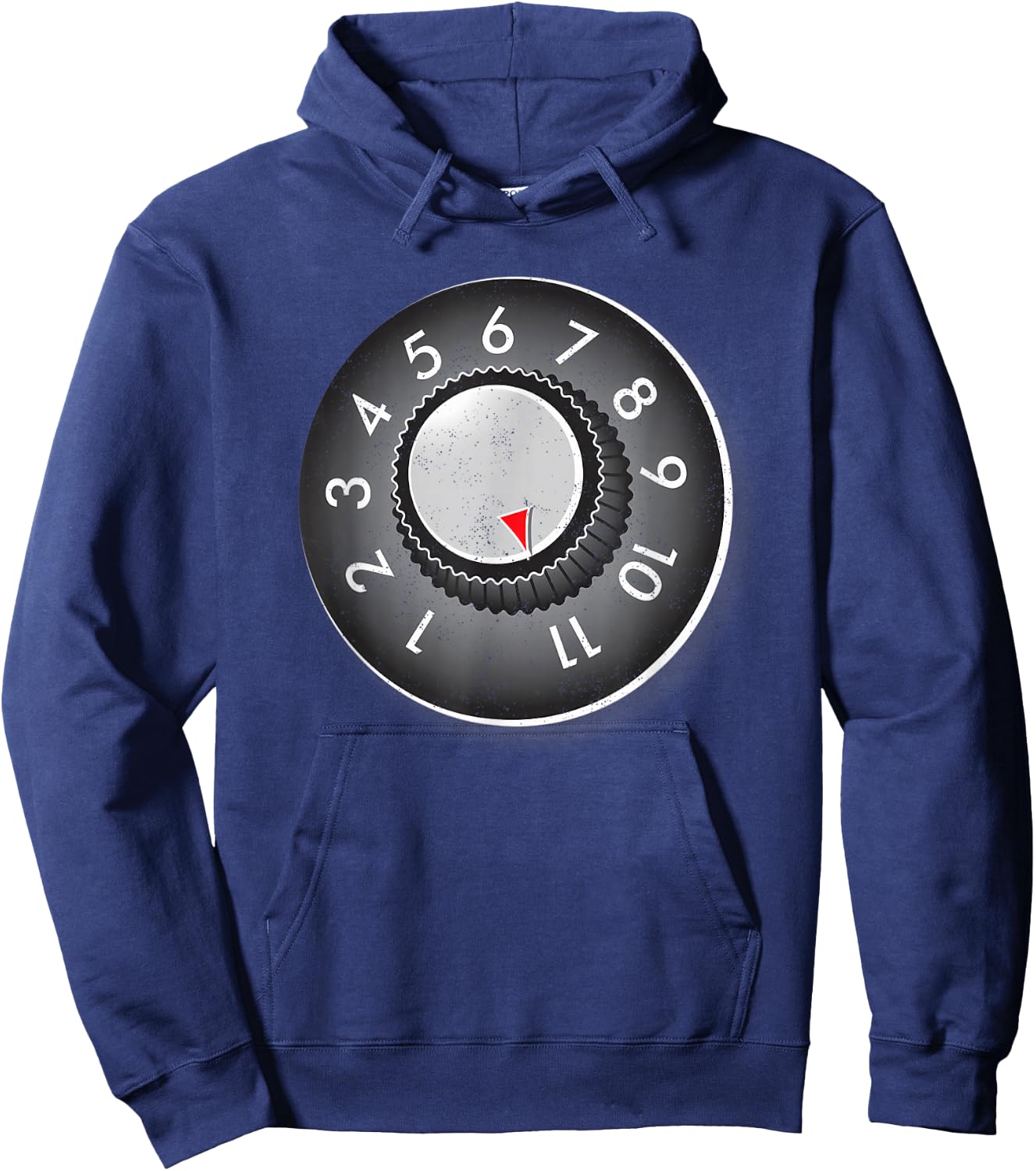 Guitar Amp Volume Knob Goes To Eleven Music Vintage Hoodie - Hoodie | Navy