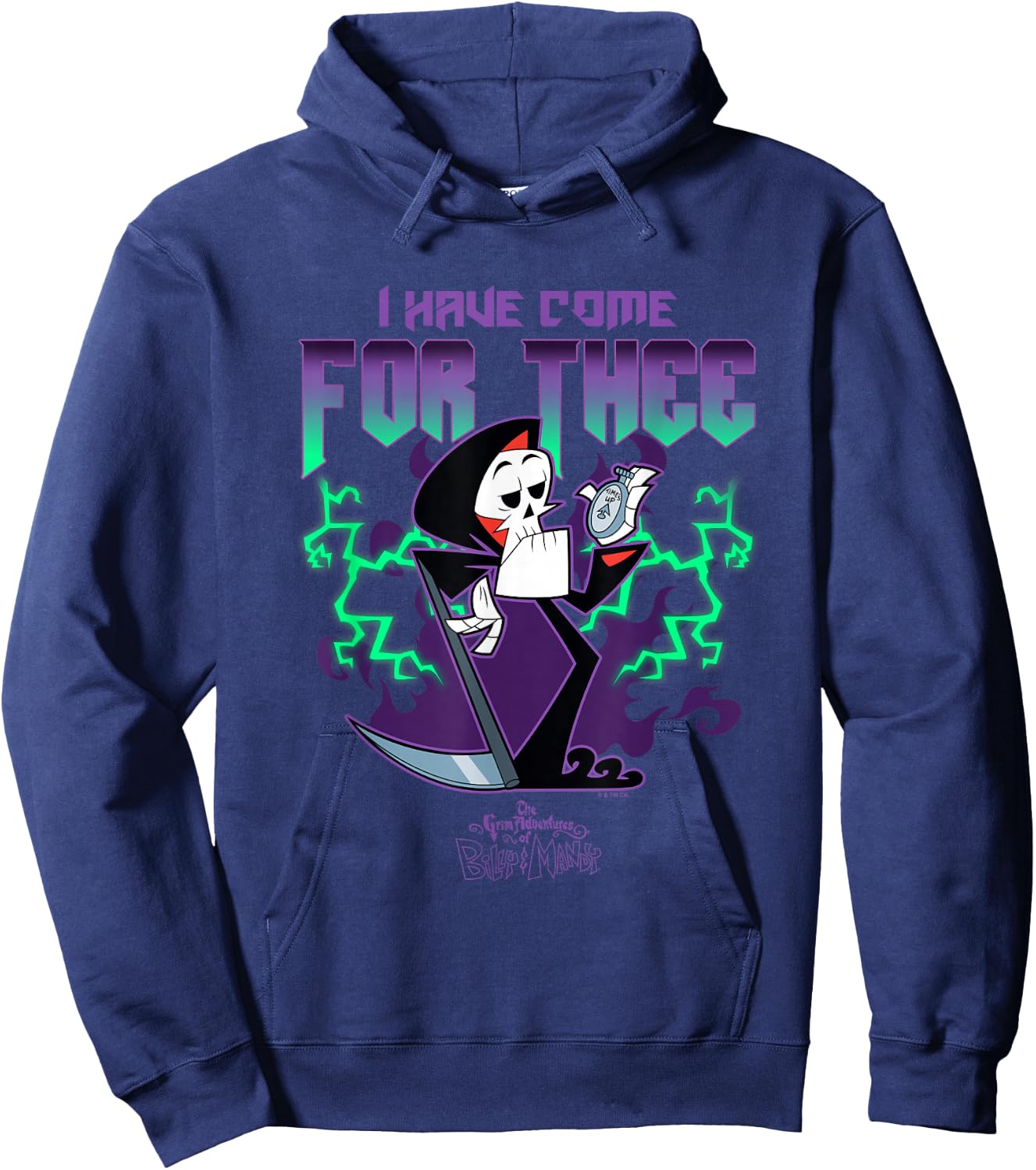 The Grim Adventures of Billy and Mandy I Have Come For Thee Hoodie - Hoodie | Navy