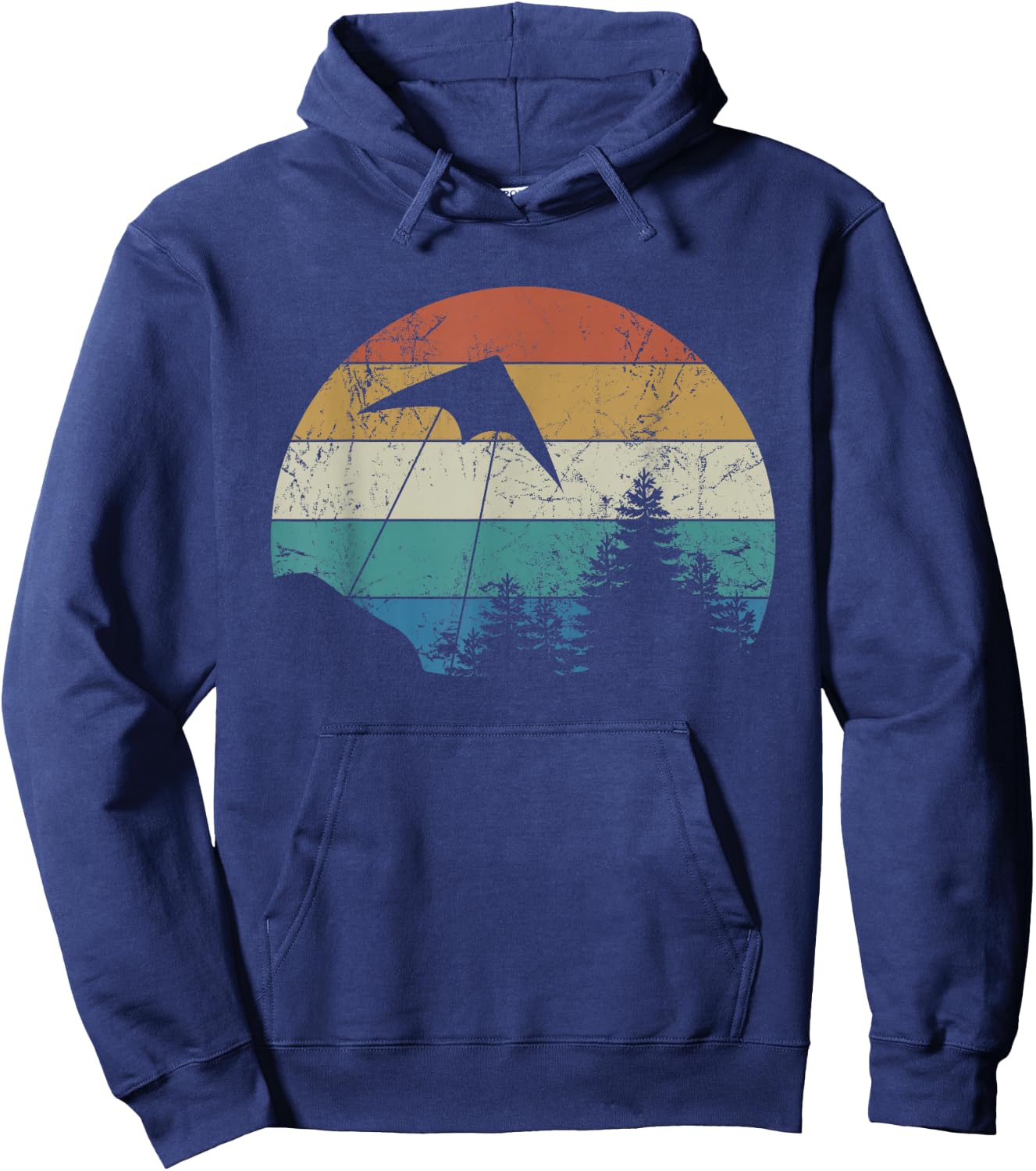 Stunt Drachen Fliegen Retro Fliegen Ein Drachen Love Stunt Drachen Hoodie - Hoodie | Navy