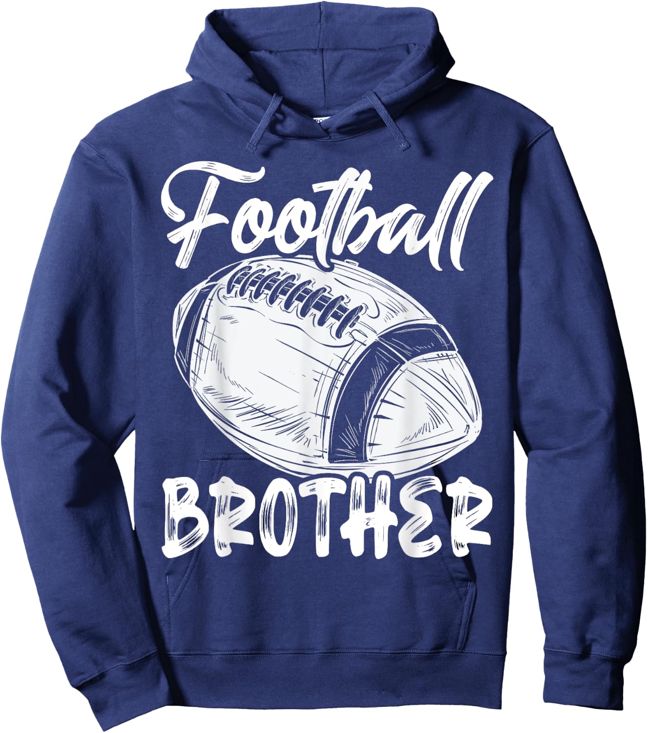 Football Brother Family Matching Players Fathers Day Hoodie - Hoodie | Navy