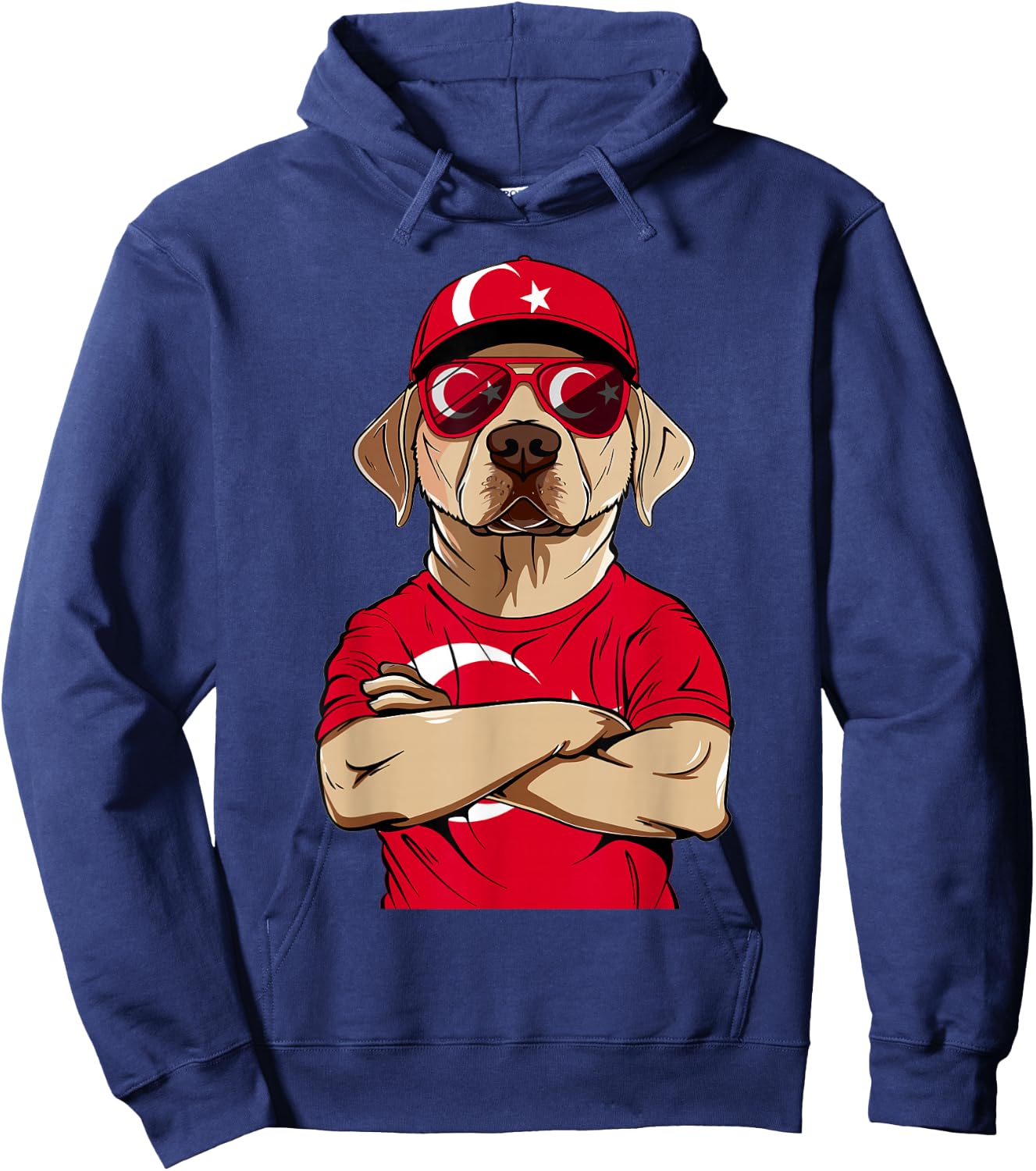 Turkish Flag Dog Mom Souvenirs Products Dogs Turkey Hoodie - Hoodie | Navy