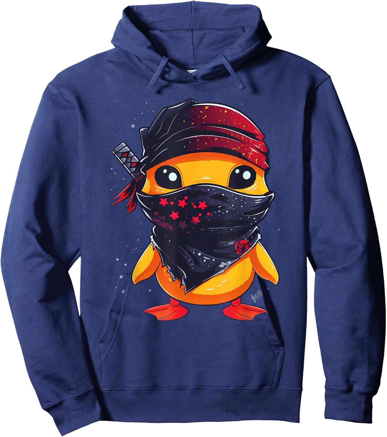 Rubber Duck Ninja Rubber Duckie Rubber Duckling Samurai Hoodie - Hoodie | Navy