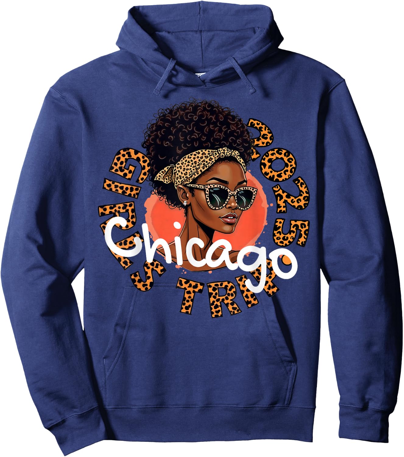 Girls Trip Chicago 2025 Shirts Weekend Birthday Squad Hoodie - Hoodie | Navy