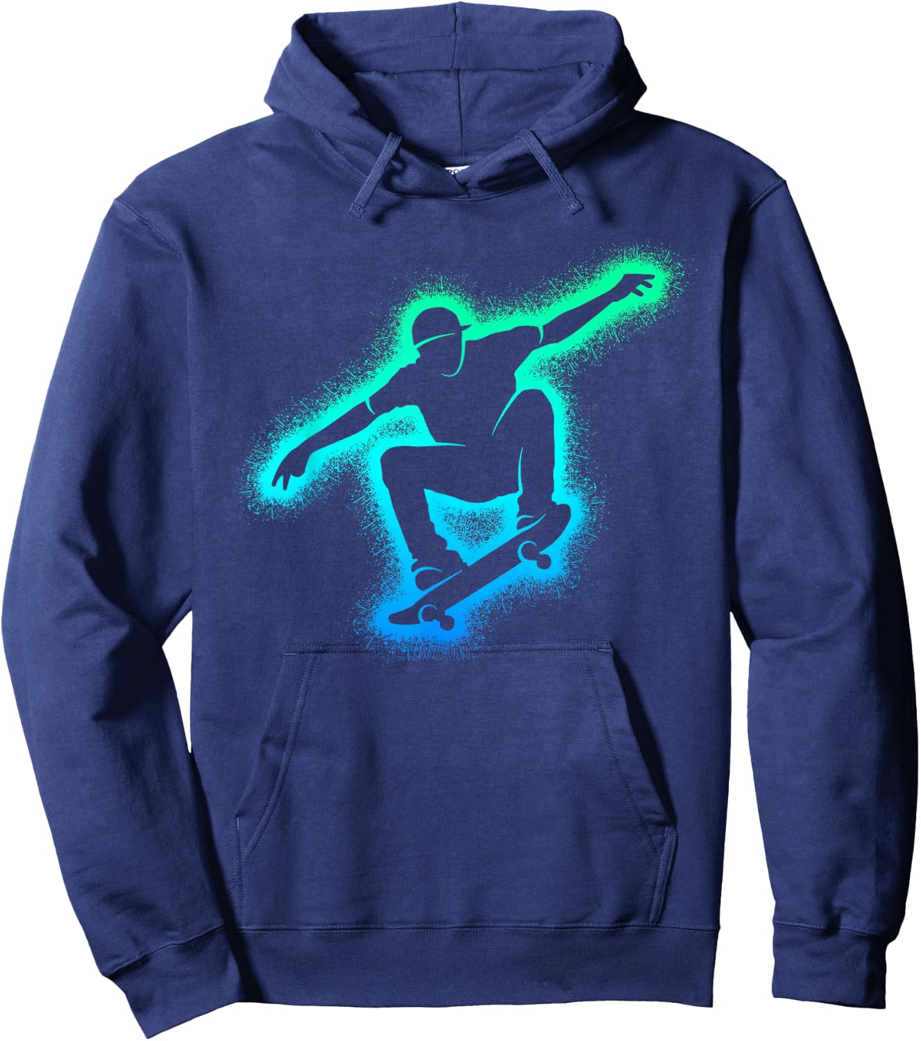 Skate Skateboarder Skater Child Man Boy Skateboard , Black, S Hoodie - Hoodie | Navy