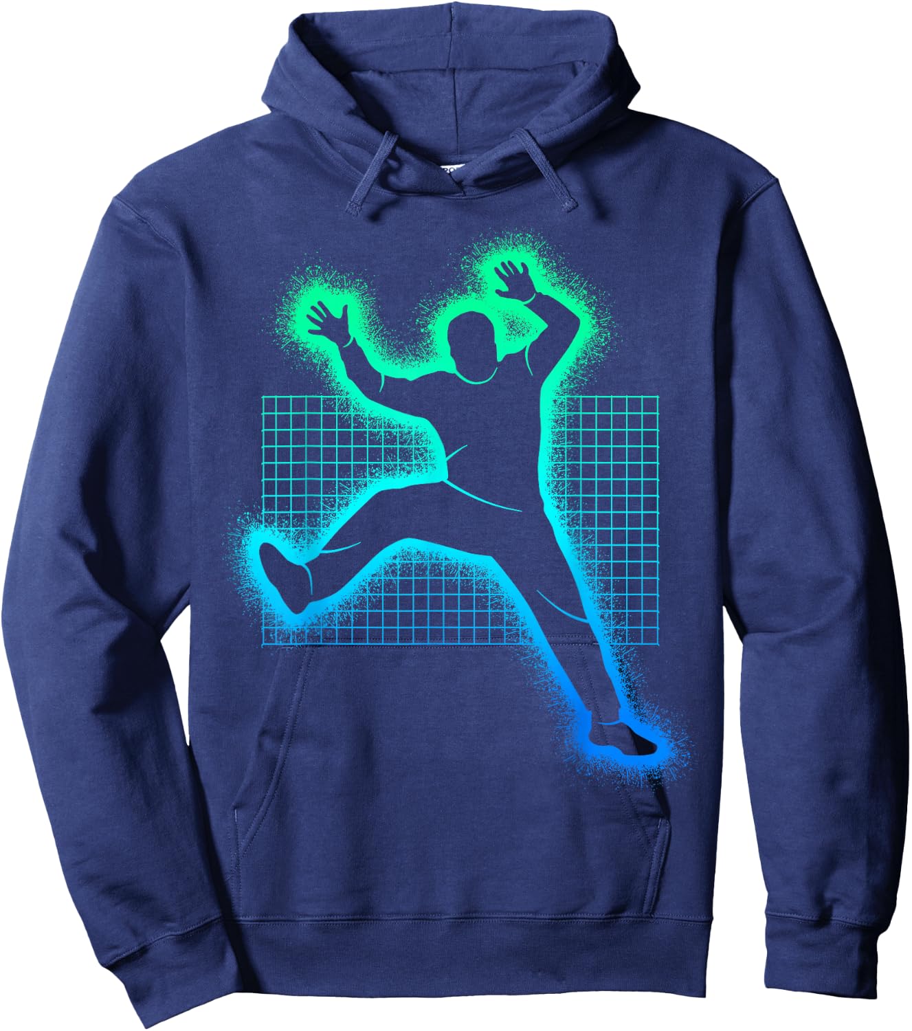 Handball Player and Boys - Goalkeeper , Black, S Hoodie - Hoodie | Navy