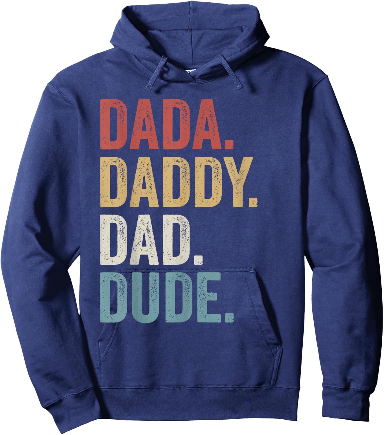 Dada daddy dad dude slang retro vintage Hoodie - Hoodie | Navy