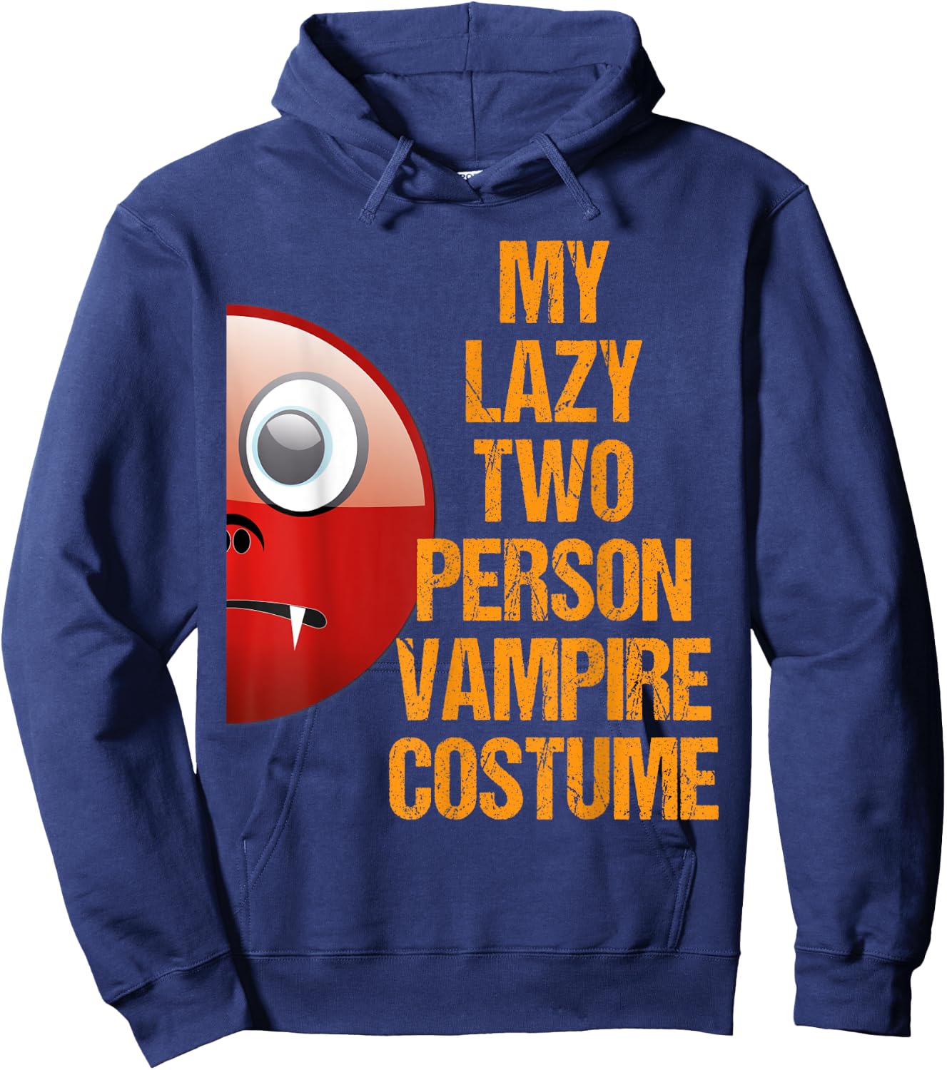 Vampire 2 Matching Couple Costume Funny Easy Halloween Hoodie - Hoodie | Navy