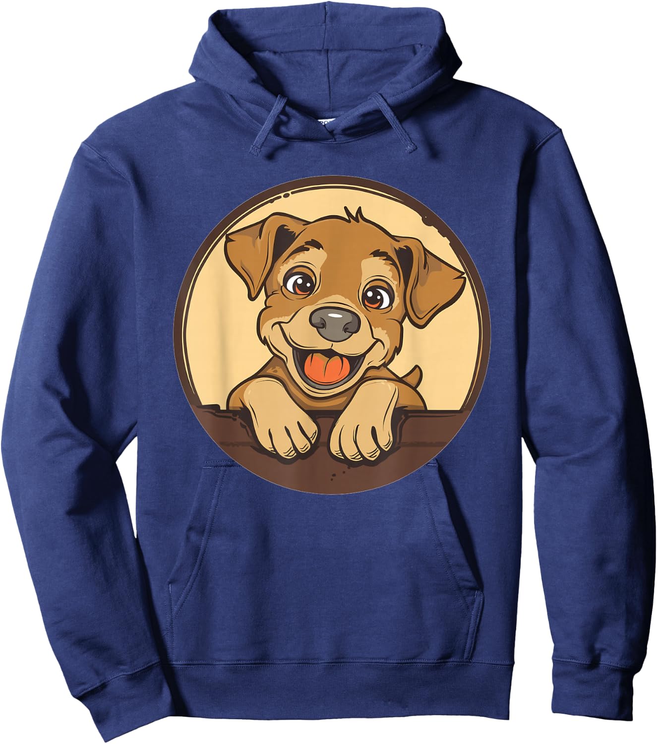 Cartoon Dog I Kids Dog Hoodie - Hoodie | Navy