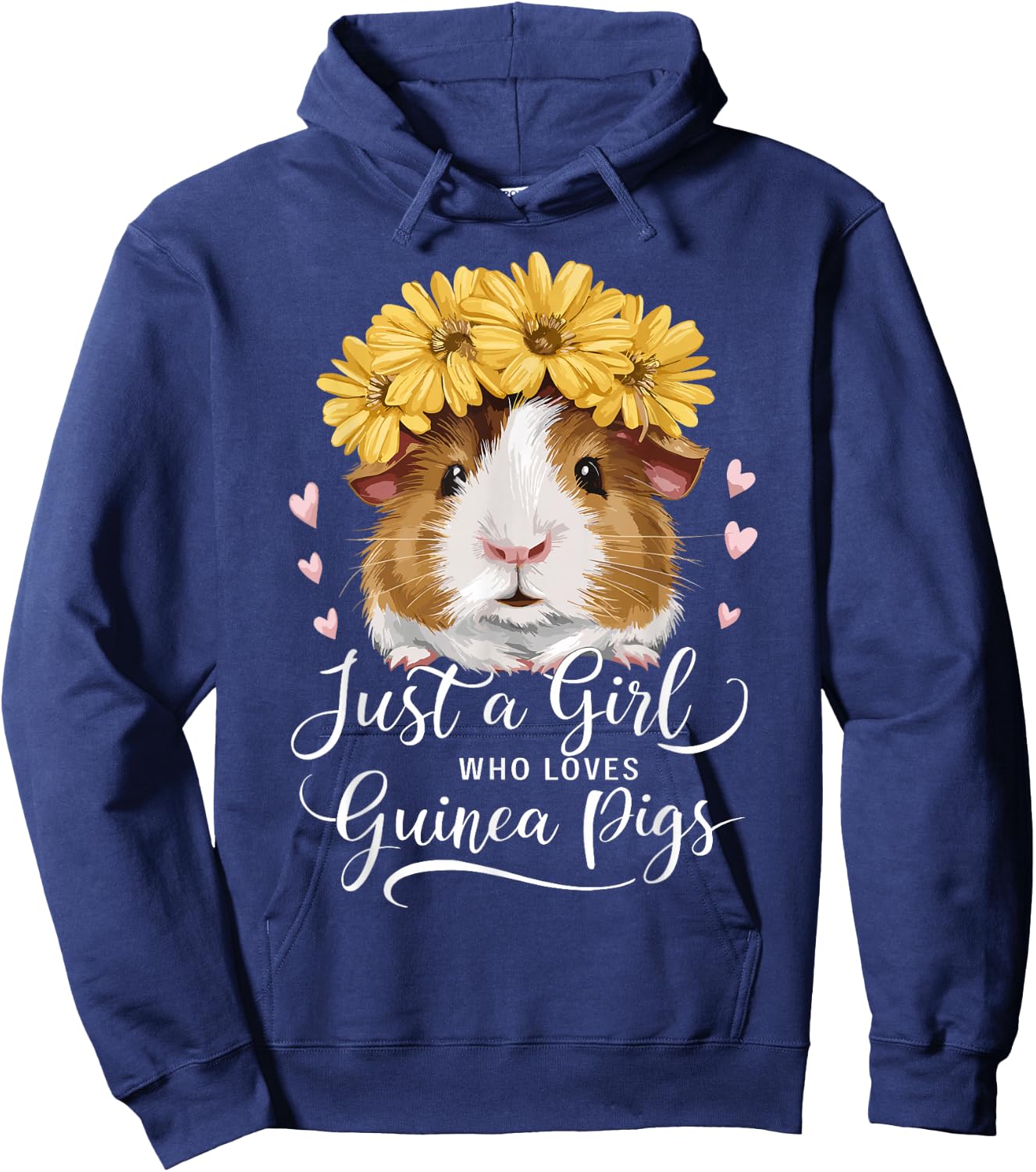Guinea Pig Lover Funny Just A Girl Who Loves Guinea Pigs Hoodie - Hoodie | Navy