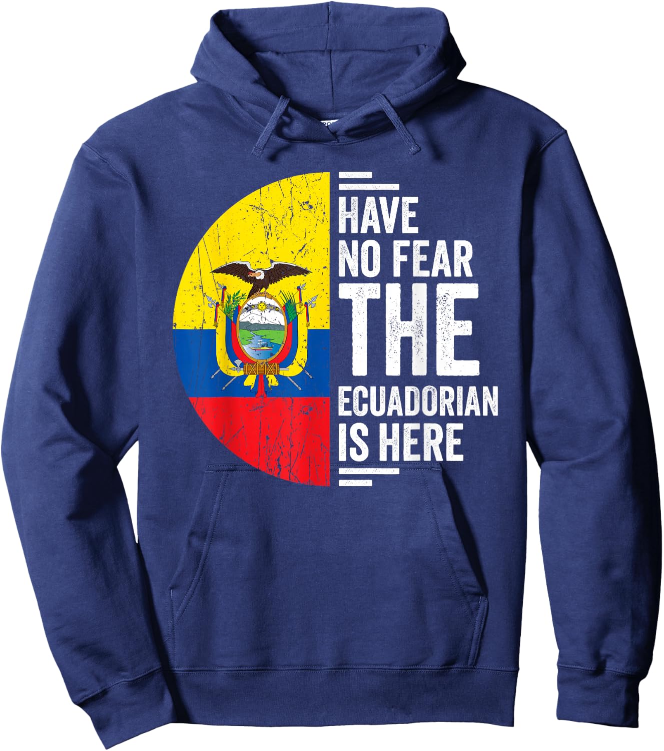 Ecuadorian Roots Outfit Funny Ecuador Heritage Men Women Hoodie - Hoodie | Navy