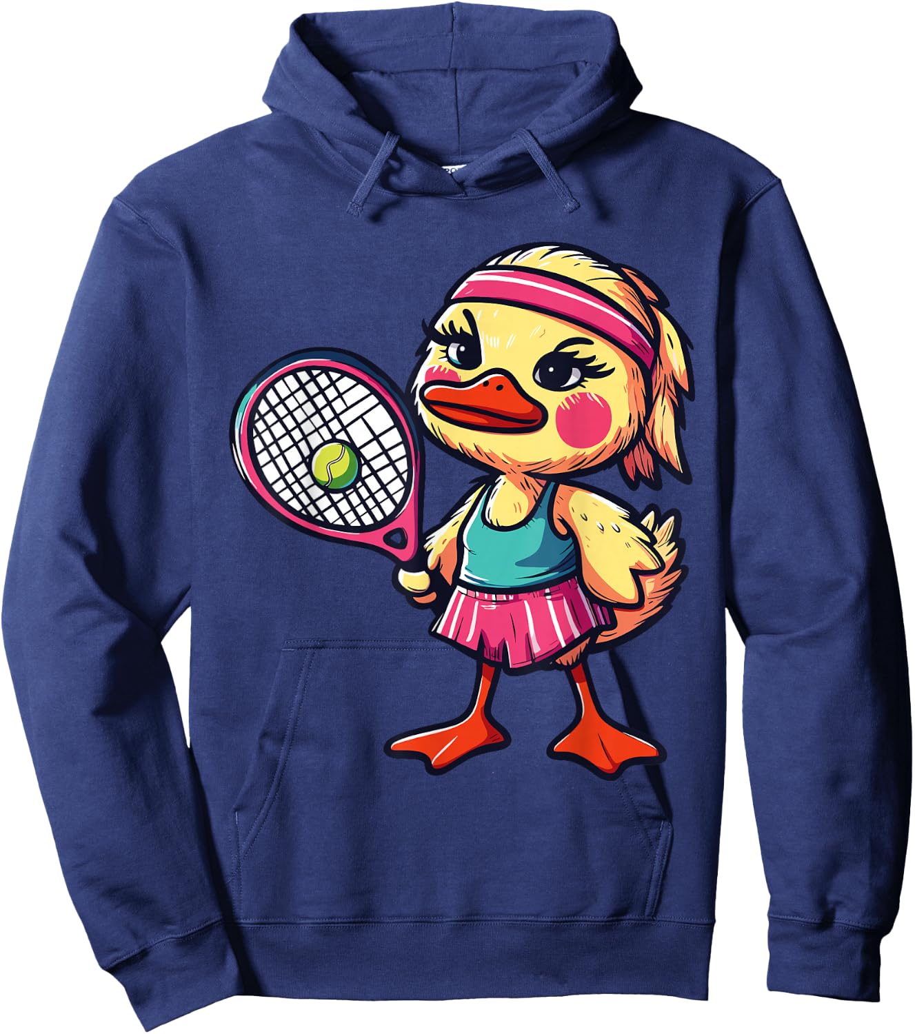 Duck Tennis Club Animals Sport Tournament Players Hoodie - Hoodie | Navy