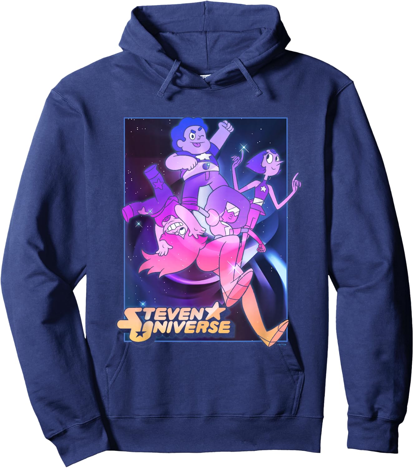 Steven Universe Crystal Gems Galactic Poster Hoodie - Hoodie | Navy