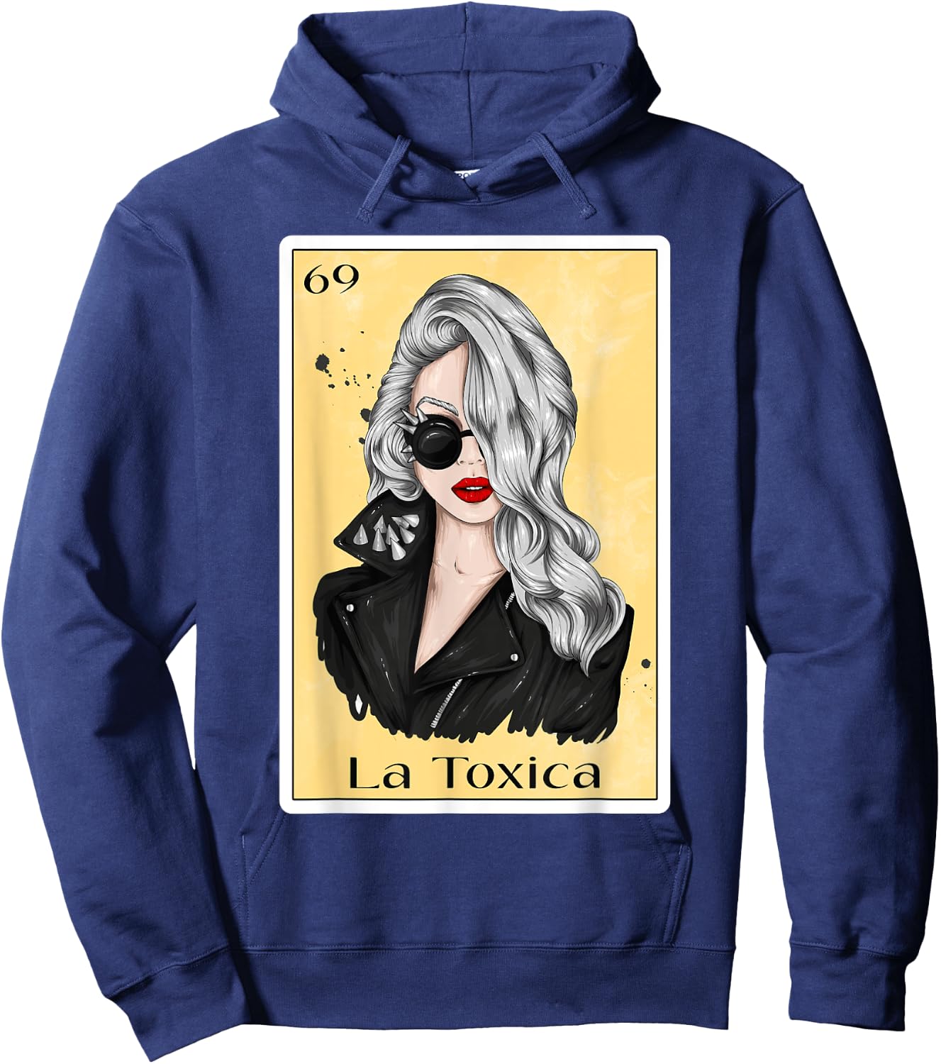 Women Spanish-Mexican Bingo Gifts Girls Toxica - La Toxica Hoodie - Hoodie | Navy