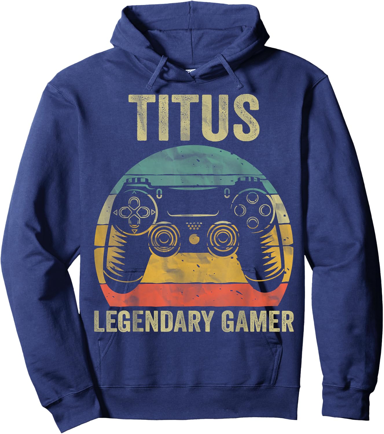 Personalised Legendary Gamer Shirt Titus Name Video Gamer , black, s Hoodie - Hoodie | Navy