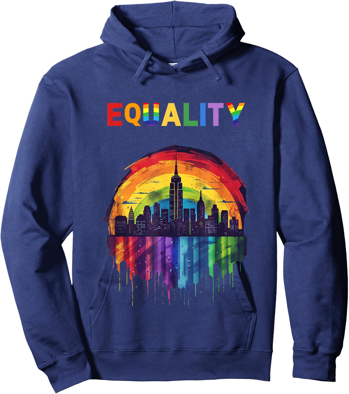 Pride, LGBTQ+ Community, Mensch Sein, freundlich Hoodie - Hoodie | Navy