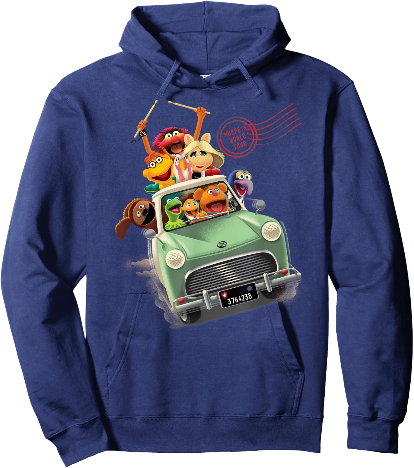 The Muppets - World Tour Driving Car Group Hoodie - Hoodie | Navy